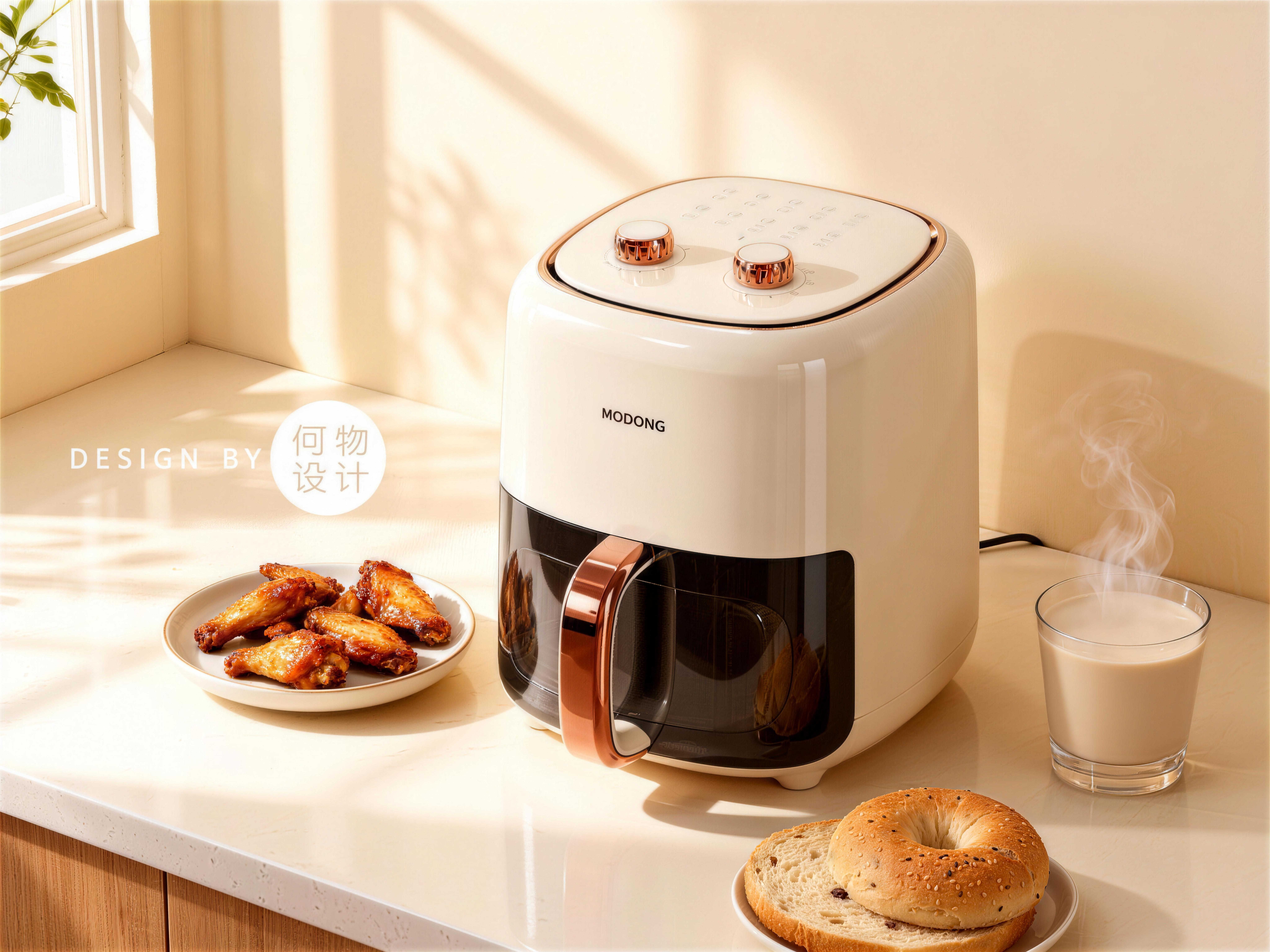 Design of air fryer，Air fryer design case，Small household appliance design，Popular design，