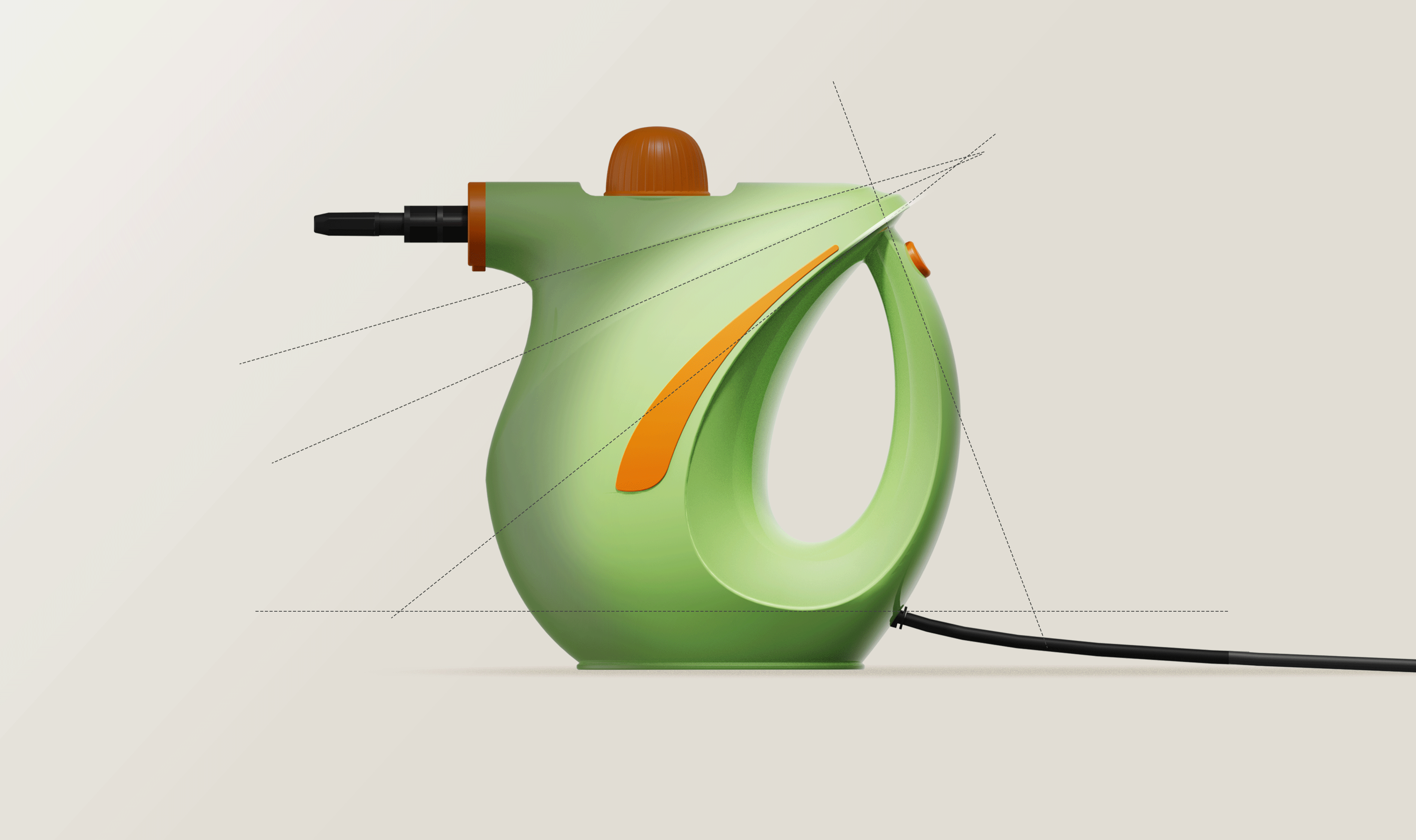 Household appliances，High temperature cleaning machine，Original design，