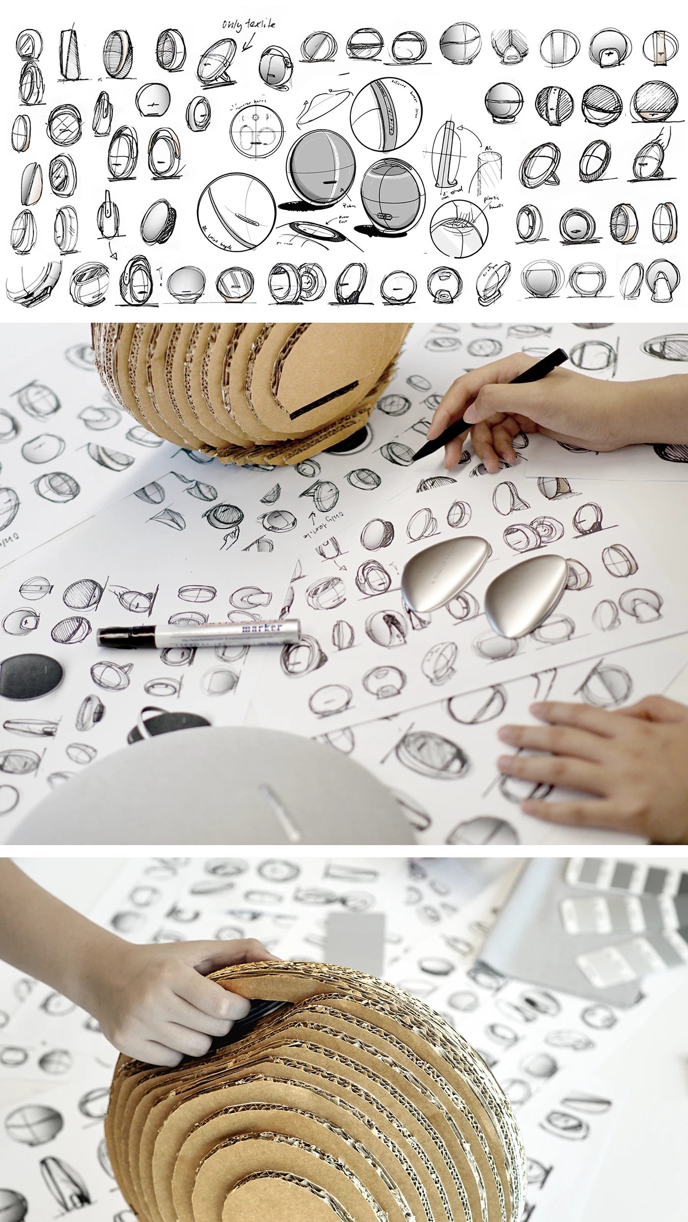 Onyx Studio 9，Round aluminum frame，Acoustic fabric，Minimalist UI，Bluetooth Speaker ，