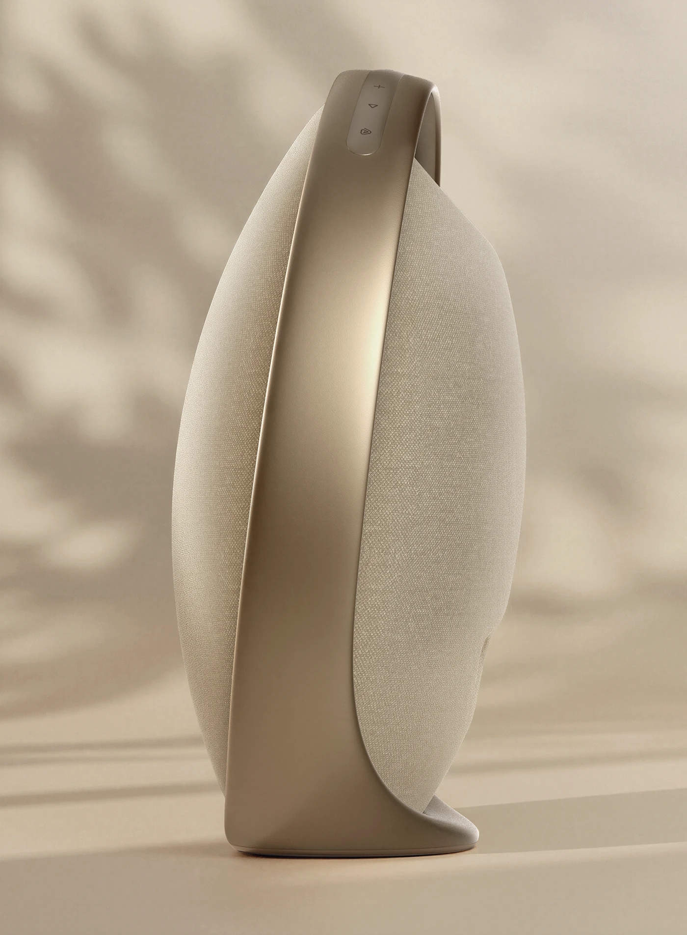 Onyx Studio 9，Round aluminum frame，Acoustic fabric，Minimalist UI，Bluetooth Speaker ，