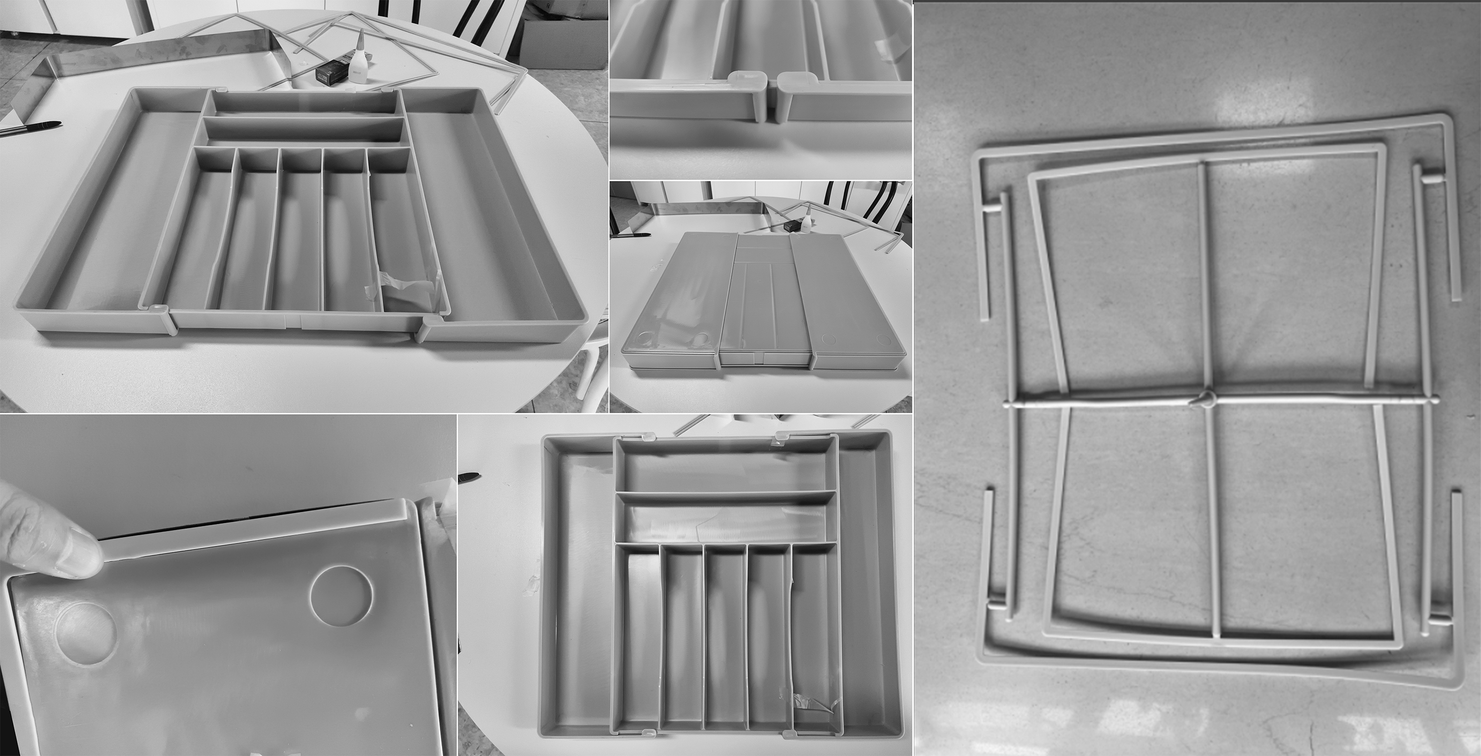 Kitchen supplies, knife and fork storage box, drawer, tableware，