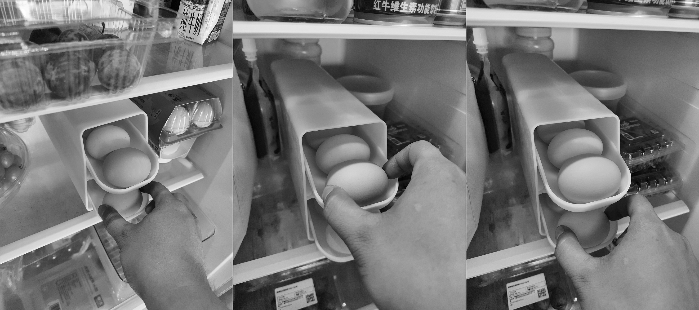 Kitchen supplies, egg box, rolling egg box，