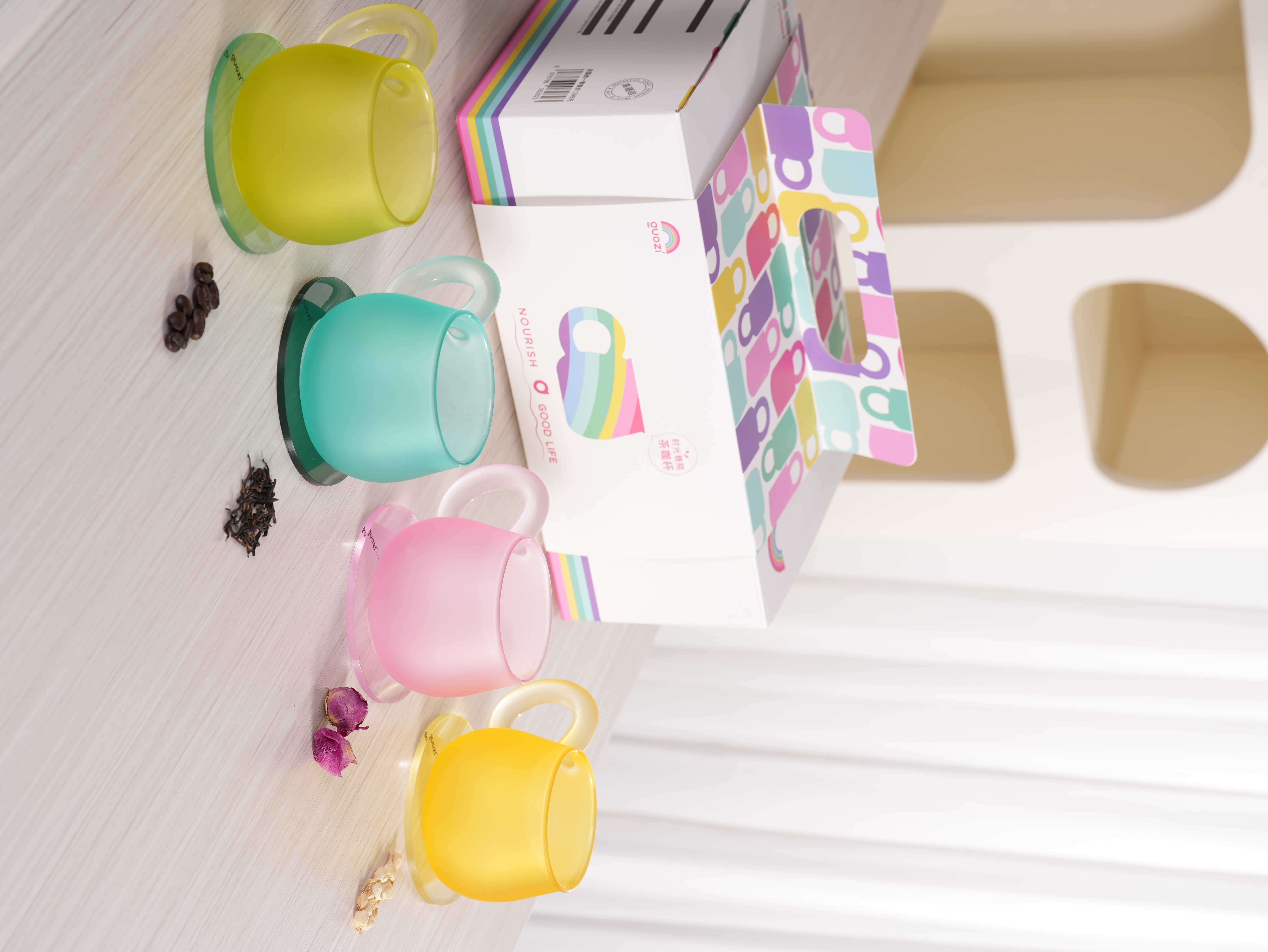 High borosilicate glass，dopamine style，Suit combination，