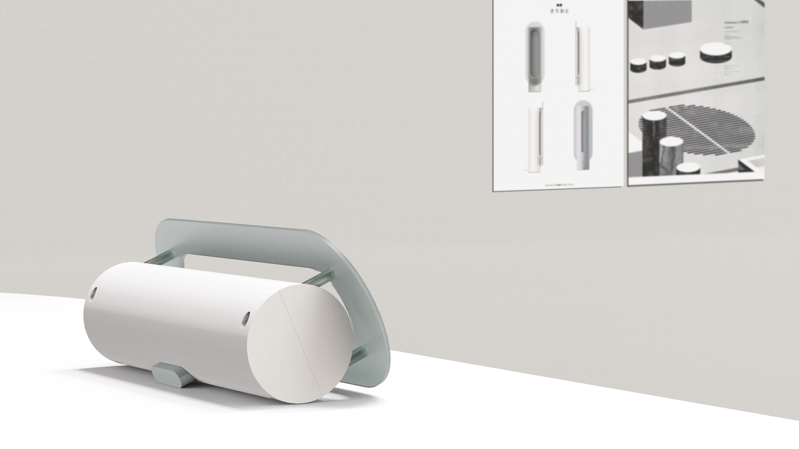 loudspeaker box，Explosion diagram，Mint Green，