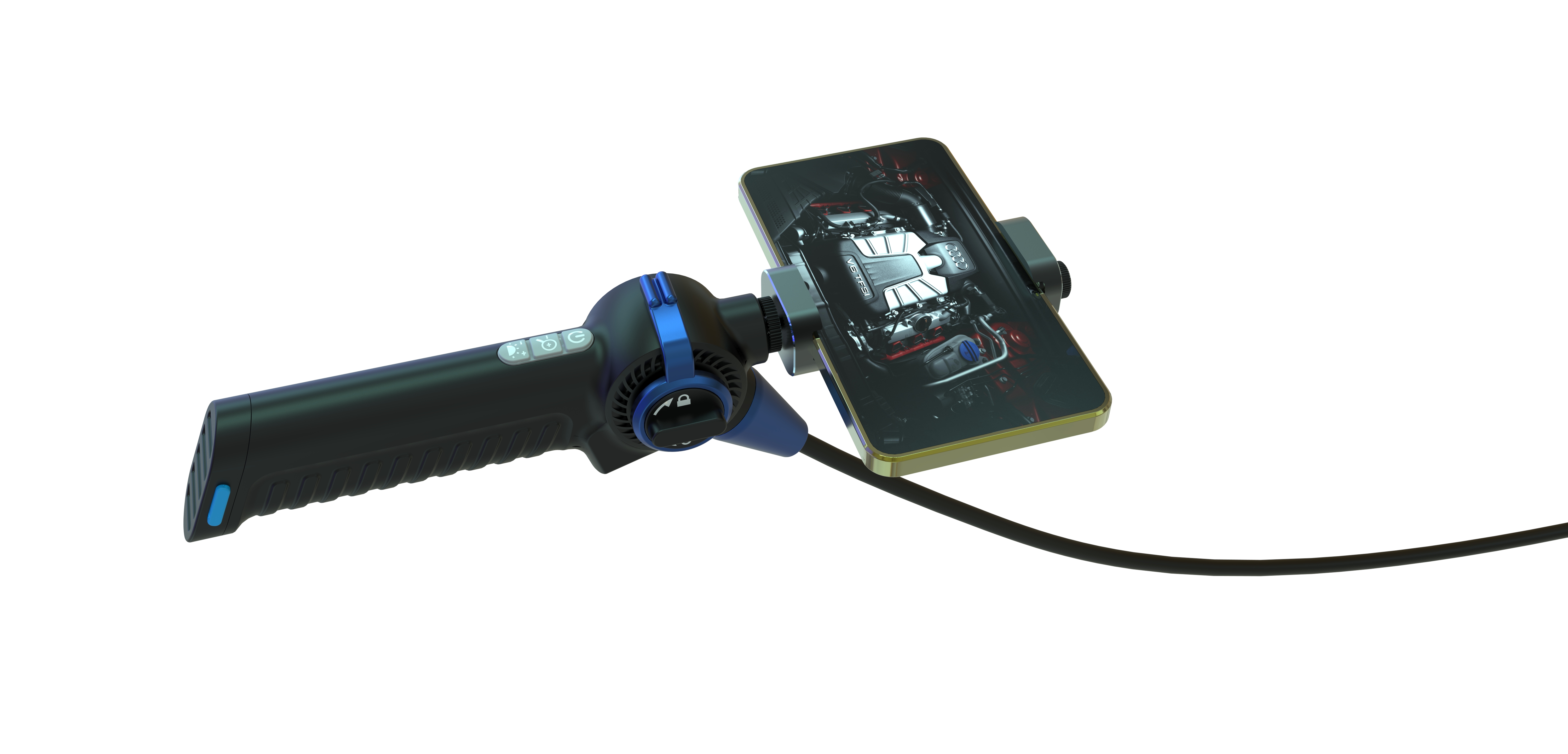 Double Bribery Endoscope Design，industrial design，Appearance design，Product structure design，ID design，