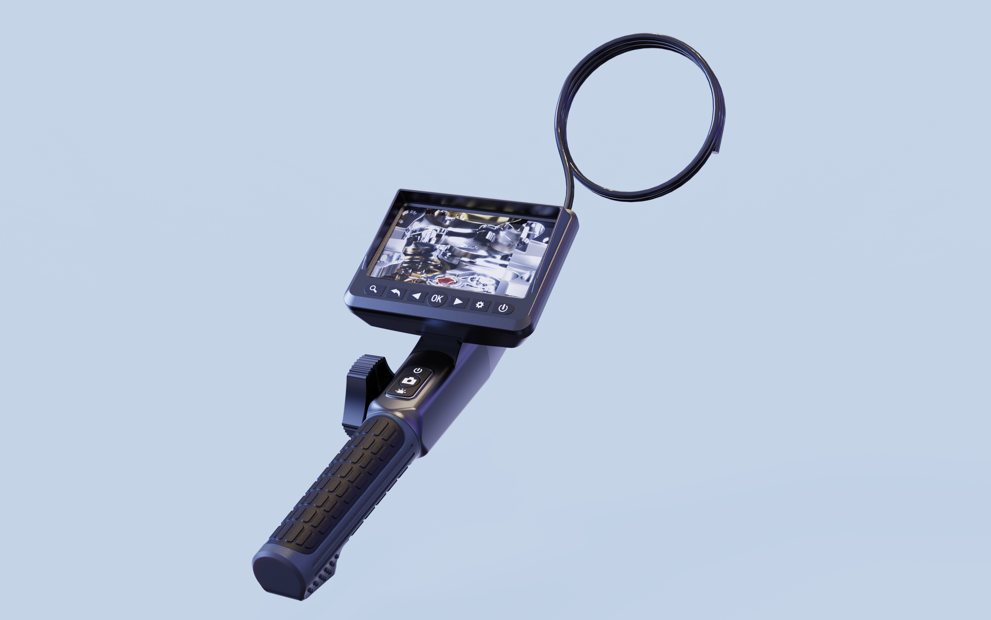 Four-way endoscope design，industrial design，Appearance design，Product structure design，
