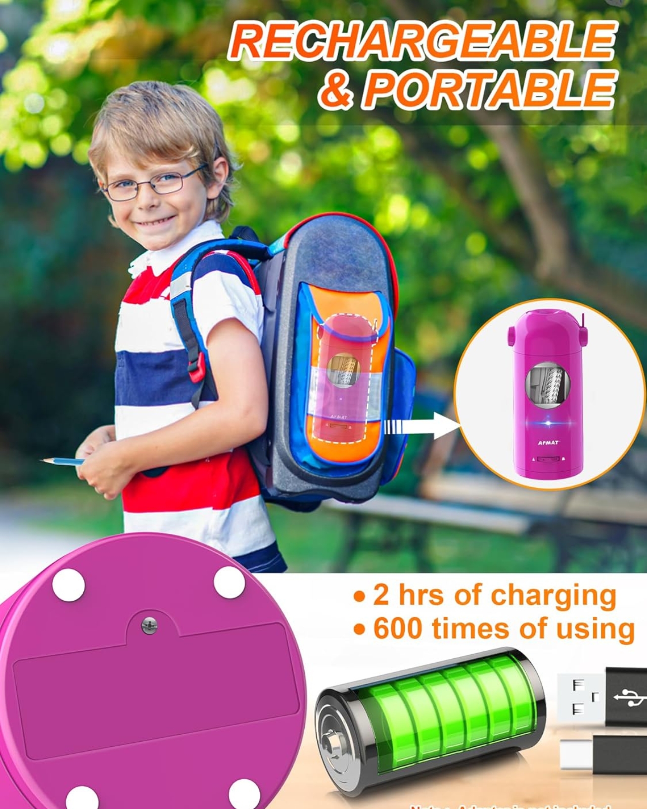 Stationery，Electric pencil sharpener，AFMAT，Office Supplies，