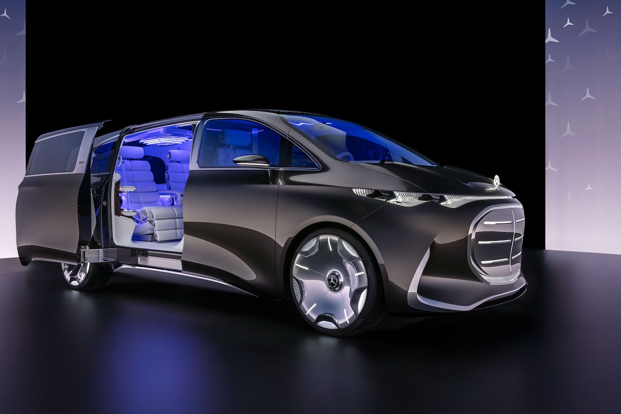 mercedes，Pure electric luxury MPV，Aviation Seat，S-Class Class Interior Trim，Zero emission，