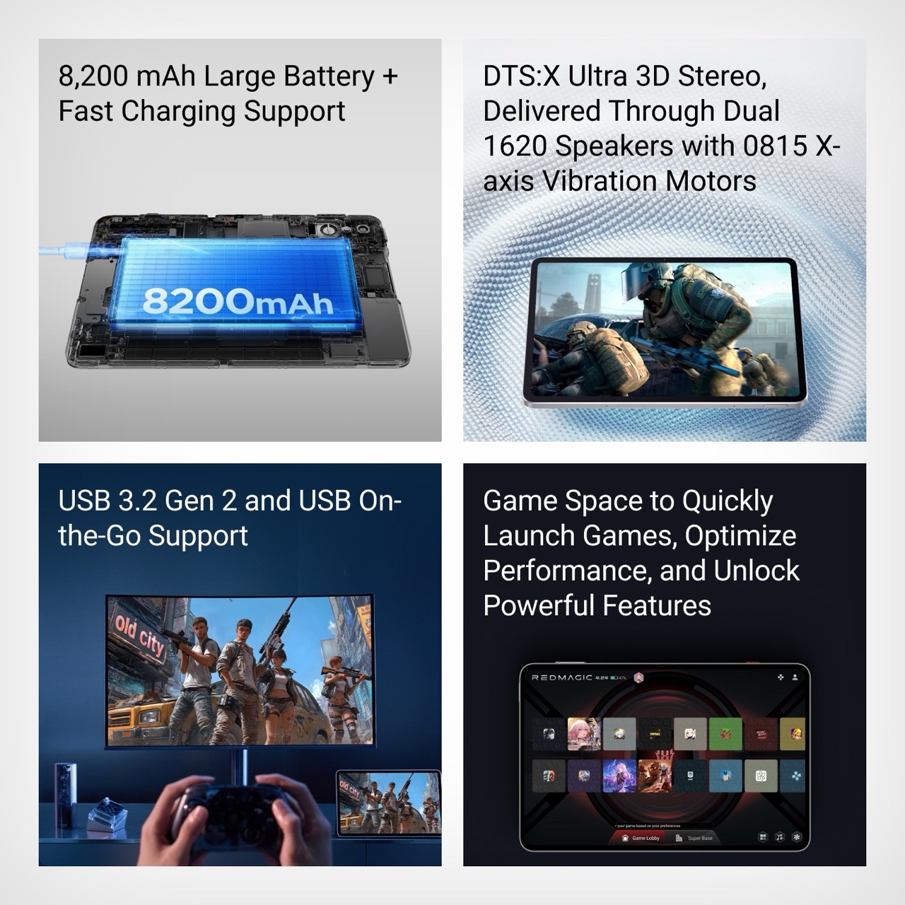 RedMagic Astra，Android Tablet，Cooling fan，Glass body，Starter Transparent Design，