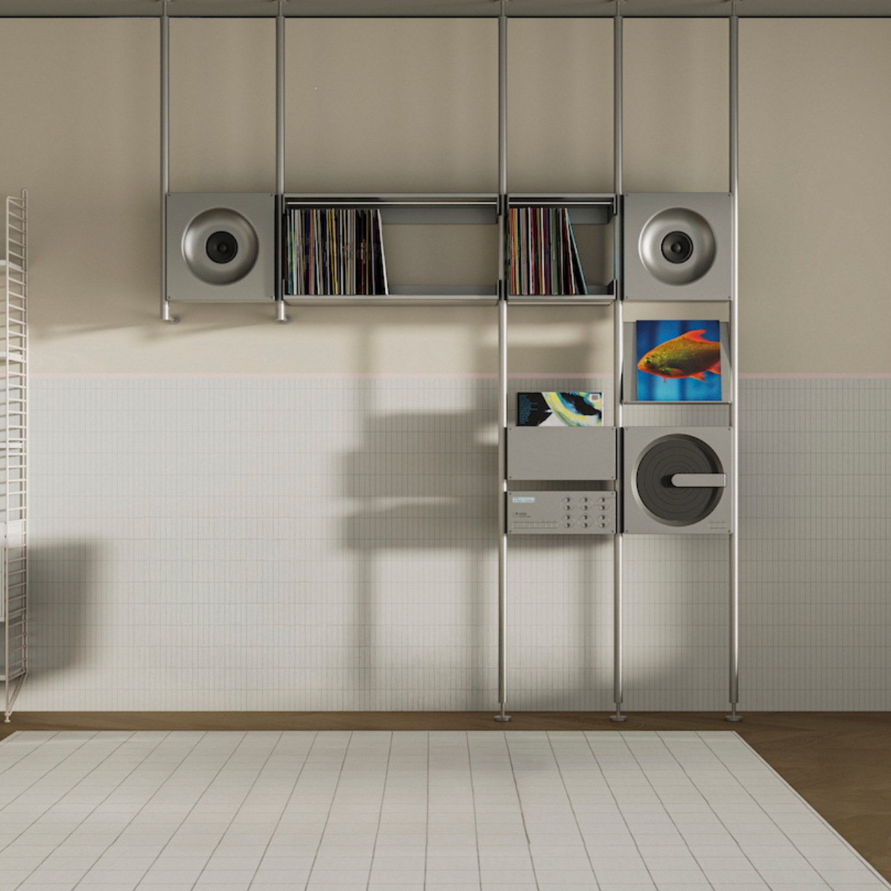 GRID Modular Audio，wall hanging sound system，modern art，home aesthetics，Extensible，