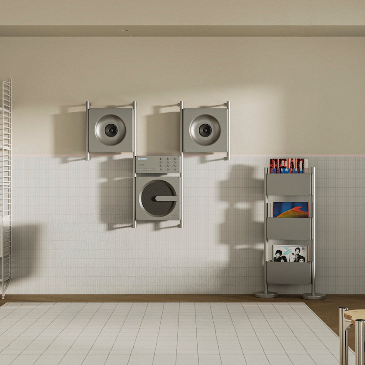 GRID Modular Audio，wall hanging sound system，modern art，home aesthetics，Extensible，