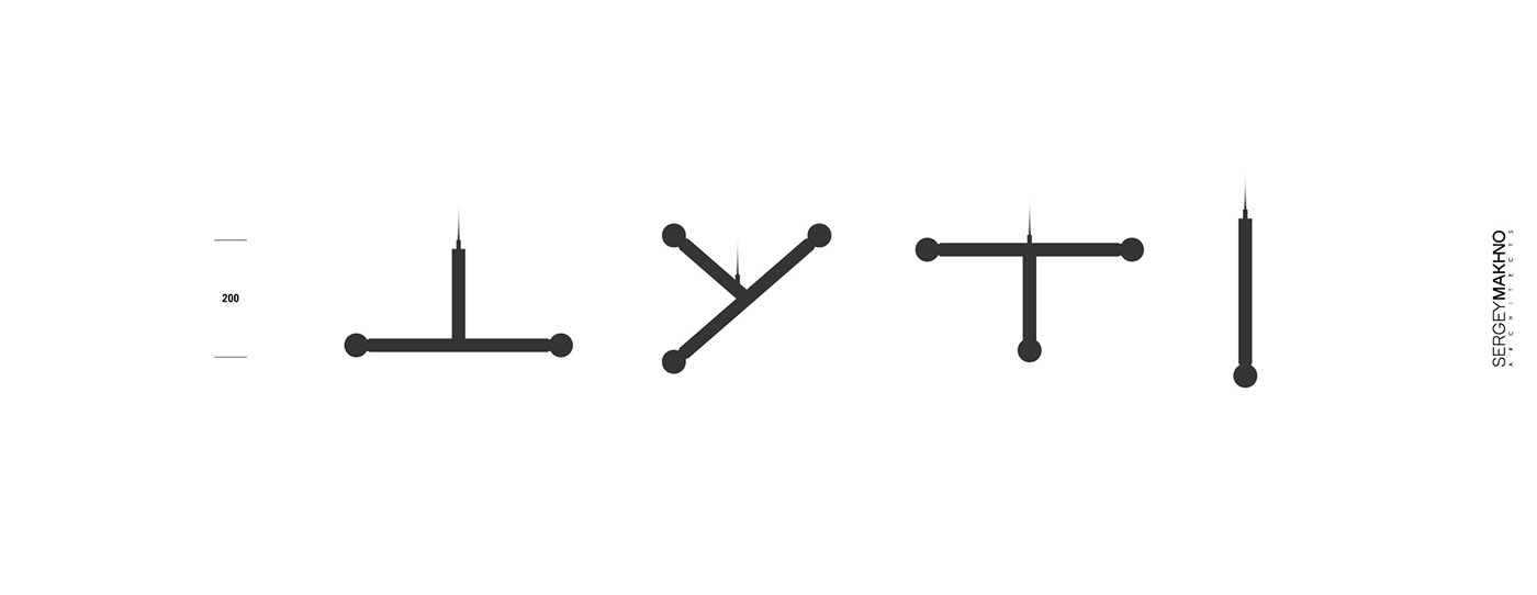 Simplicity，a chandelier，Sergey Makhno，Reprint，