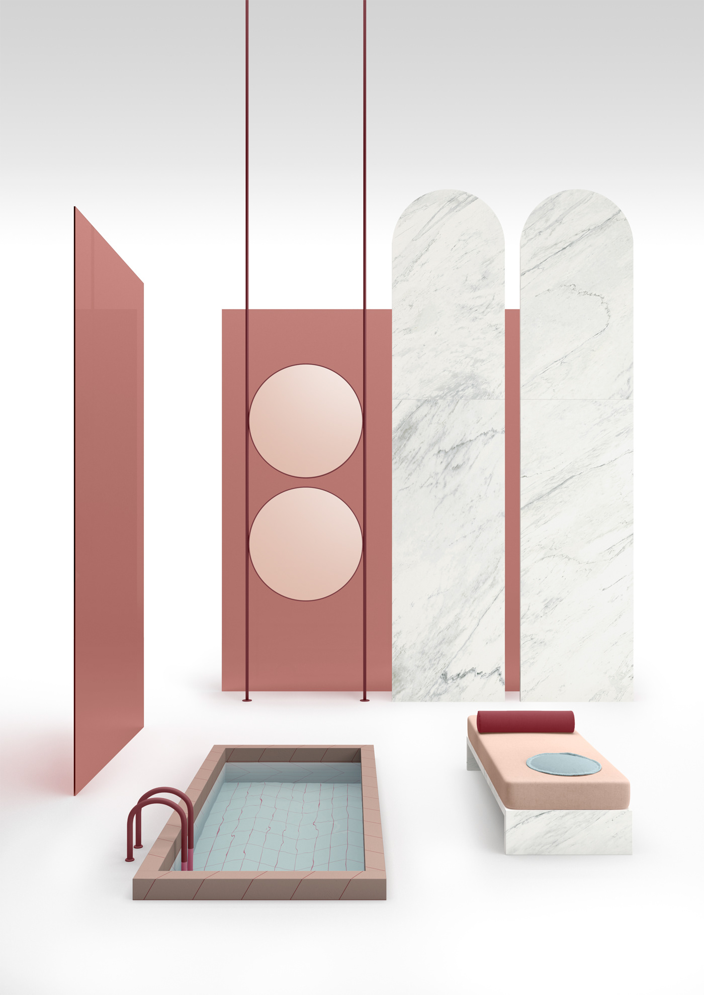 ceramics，furniture，indoor，TERZO PIANO SRL，Reprint，