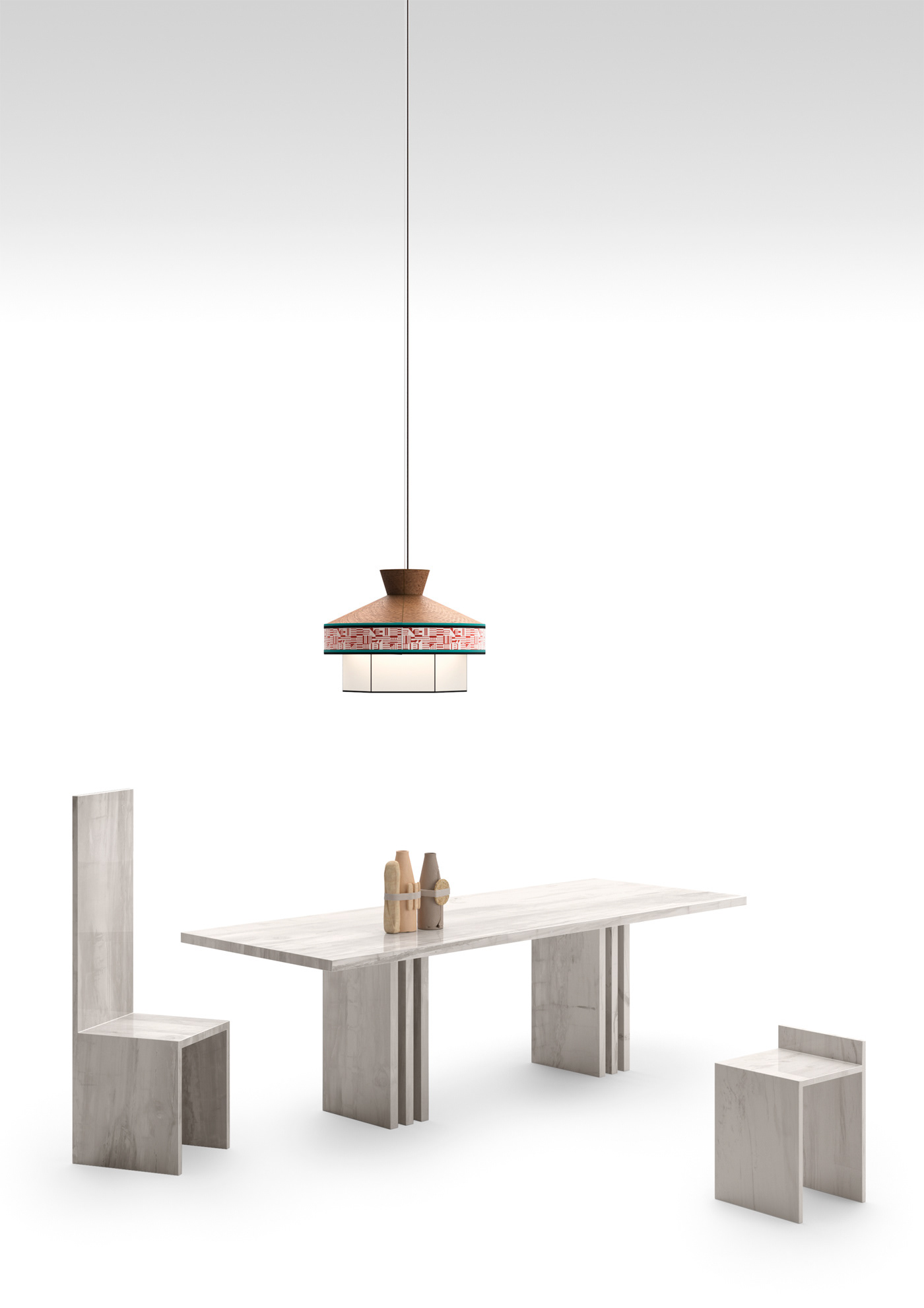 ceramics，furniture，indoor，TERZO PIANO SRL，Reprint，