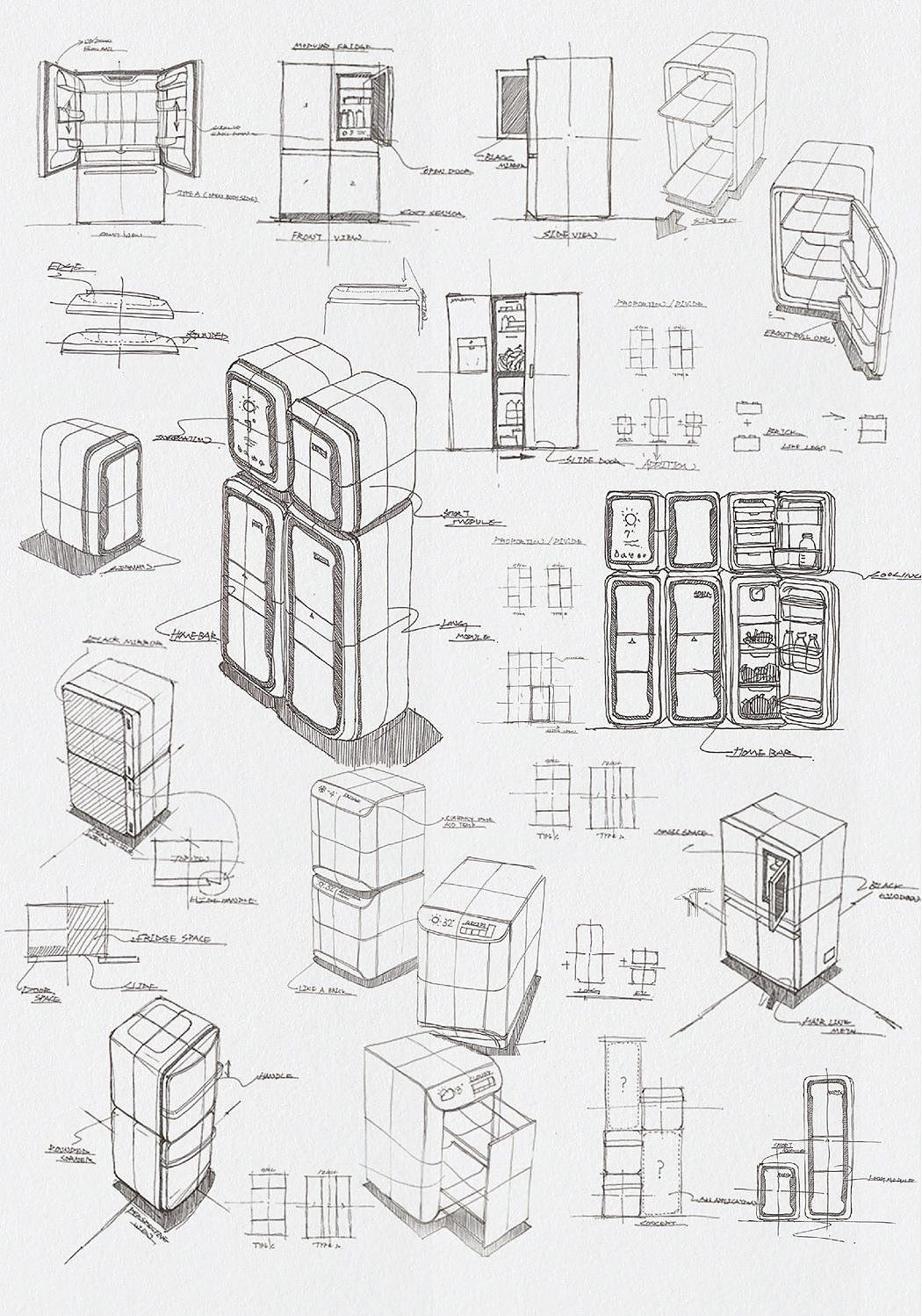 Refrigerator，modularization，Heewoong Chai，Reprint，