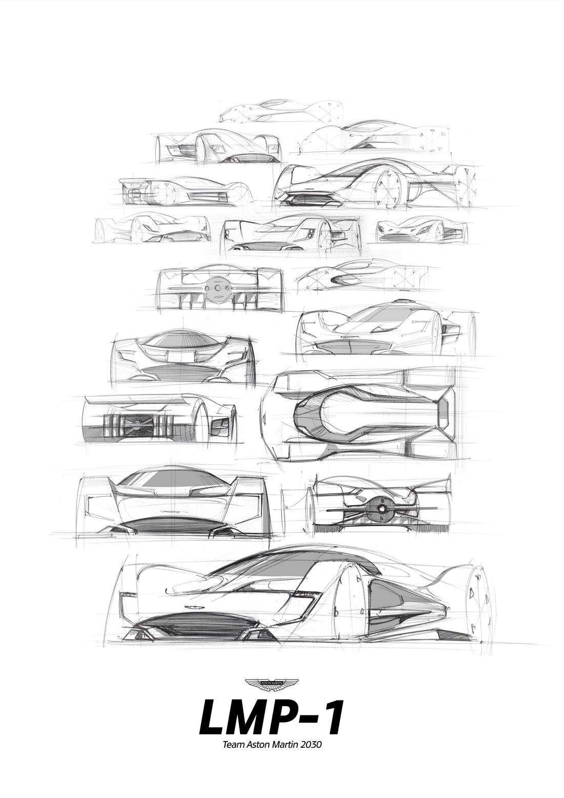 Aston Martin，concept，Automobile design，industrial design，sketch，