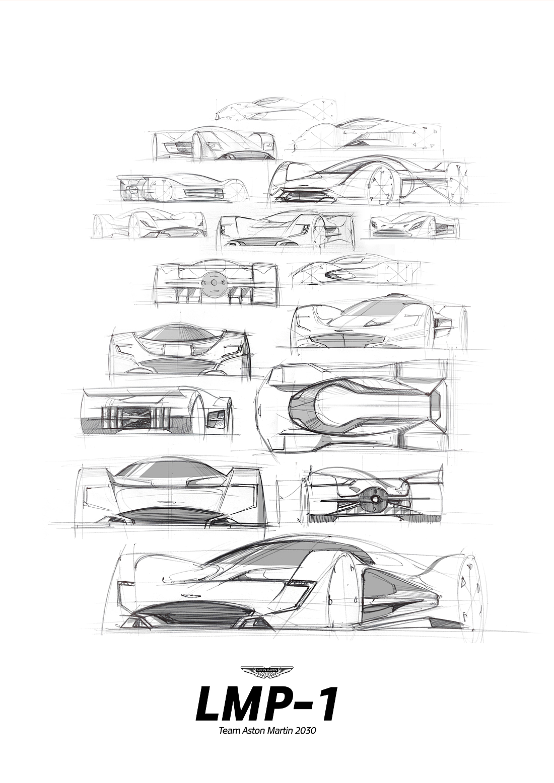 阿斯顿马丁，概念，汽车设计，工业设计，草图，