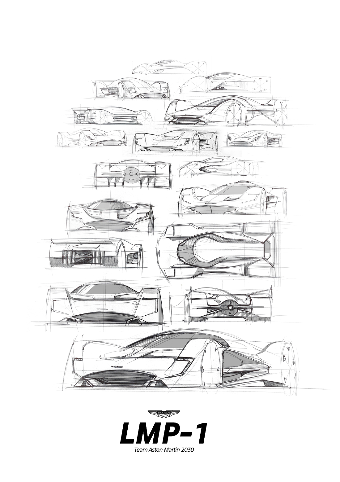 Aston Martin，concept，Automobile design，industrial design，sketch，