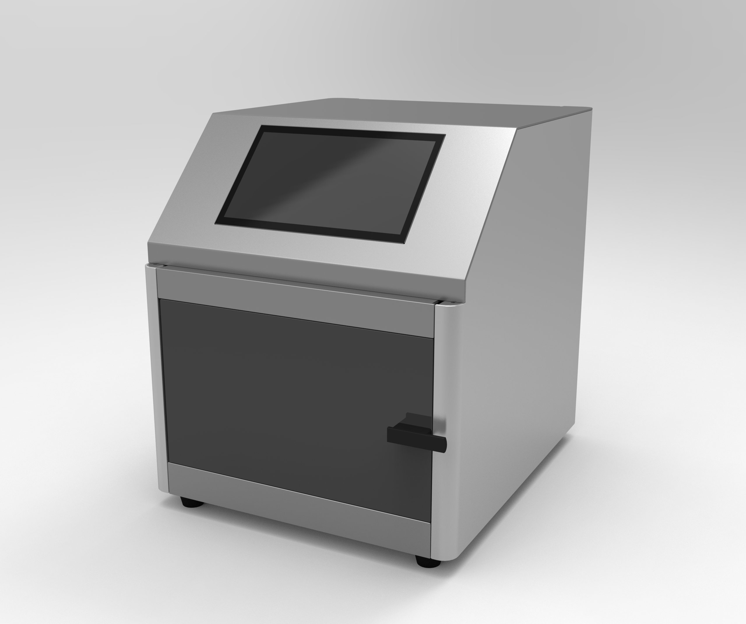 Biological instrument，screen，Tuozhu Printer，sheet metal frame，3D printing panel，Metallic texture，Peristaltic pump，Screwless design，