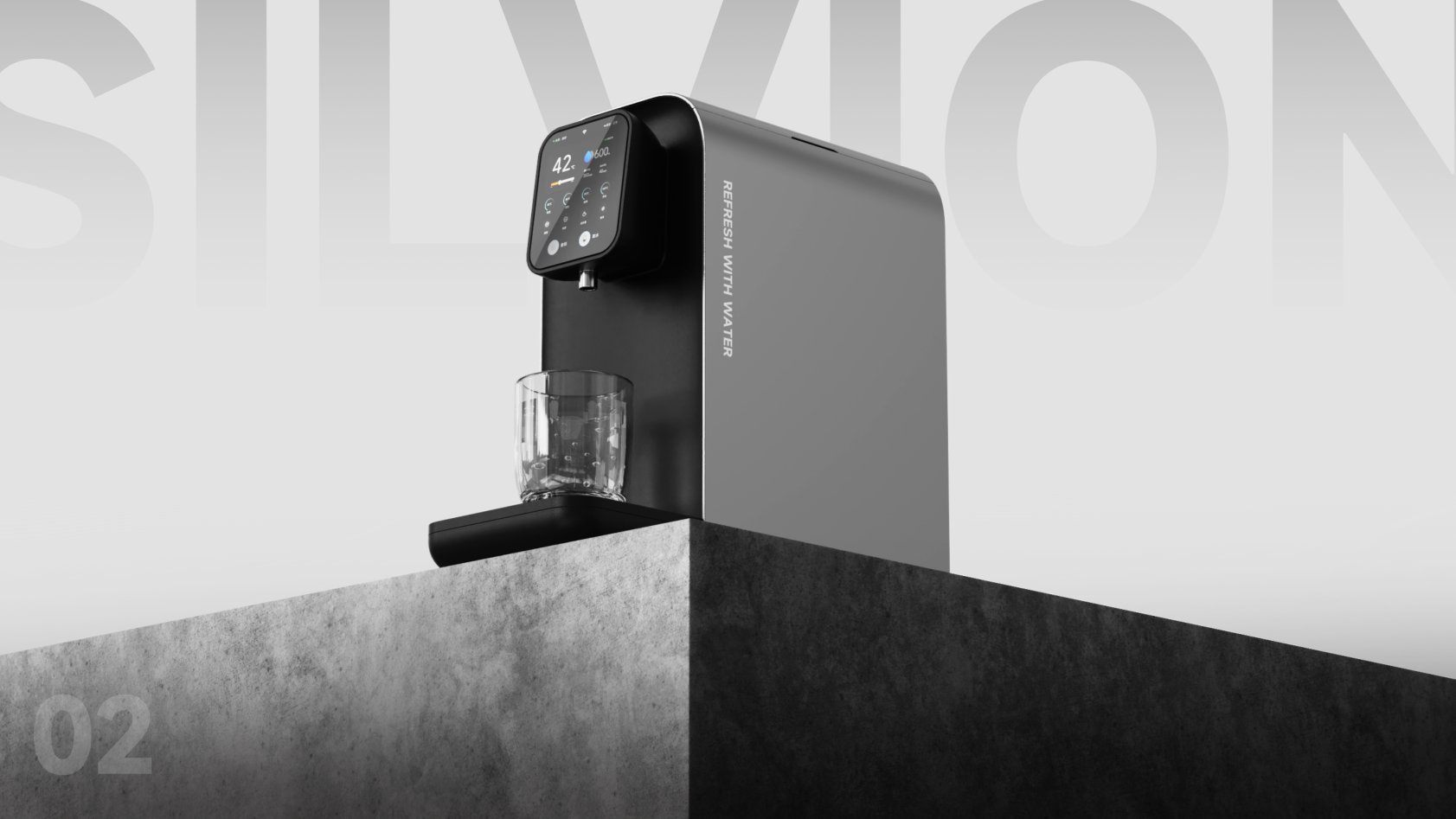 Water dispenser，product design，Instant hot water dispenser，industrial design，sample reels，