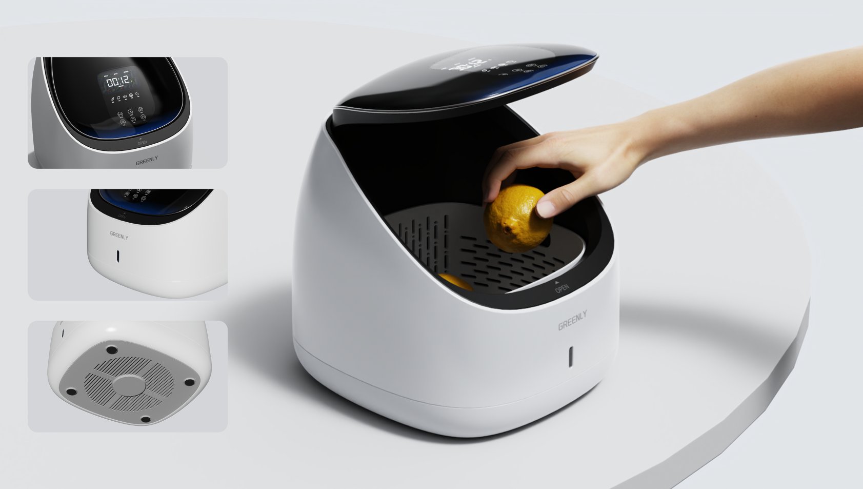 Washer，Fruit and vegetable cleaner，product design，industrial design，sample reels，Scream Education，