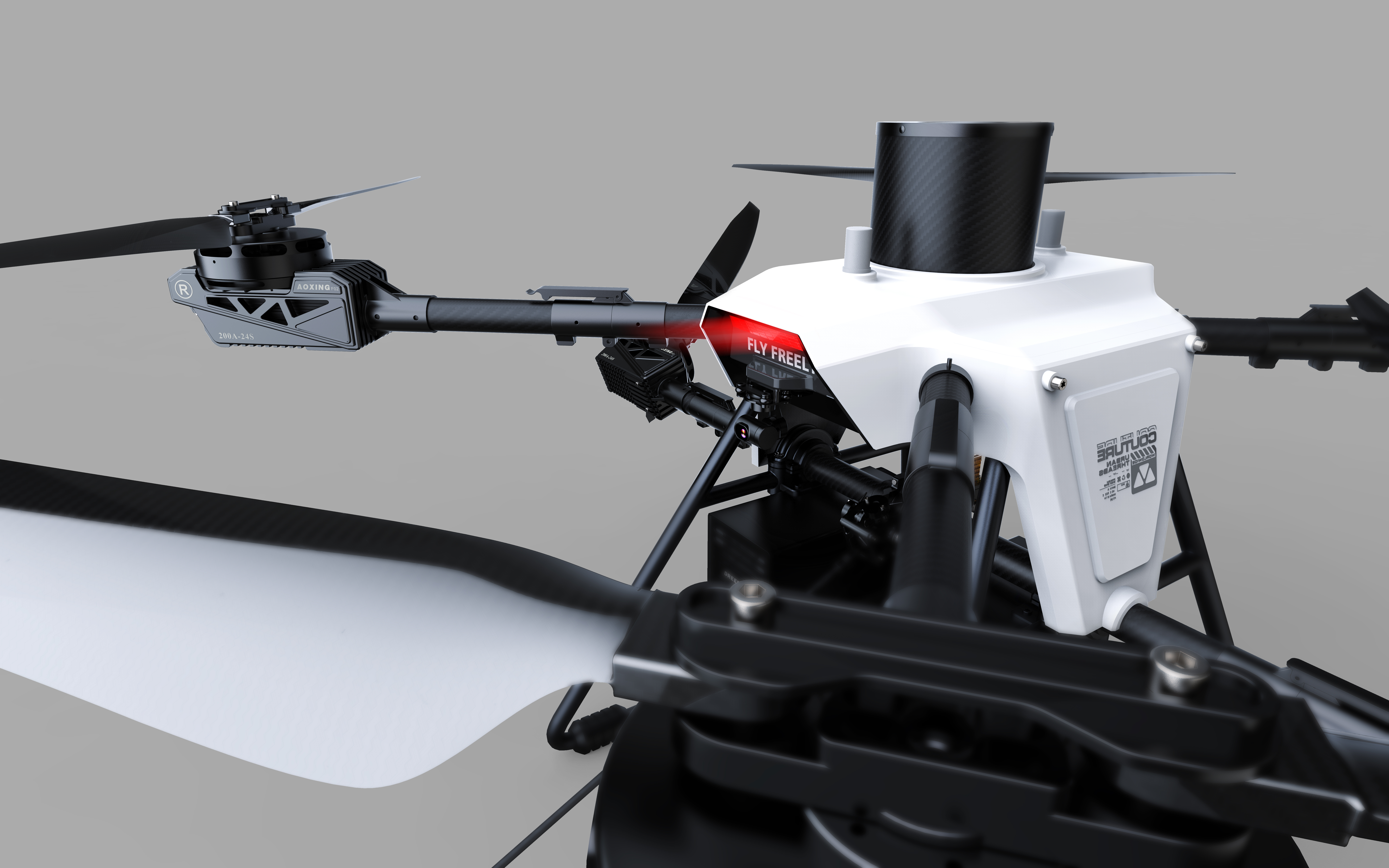 industrial design，UAV，Future of science and technology，Shenzhen design company，product design，Appearance and structure design，Traction UAV，