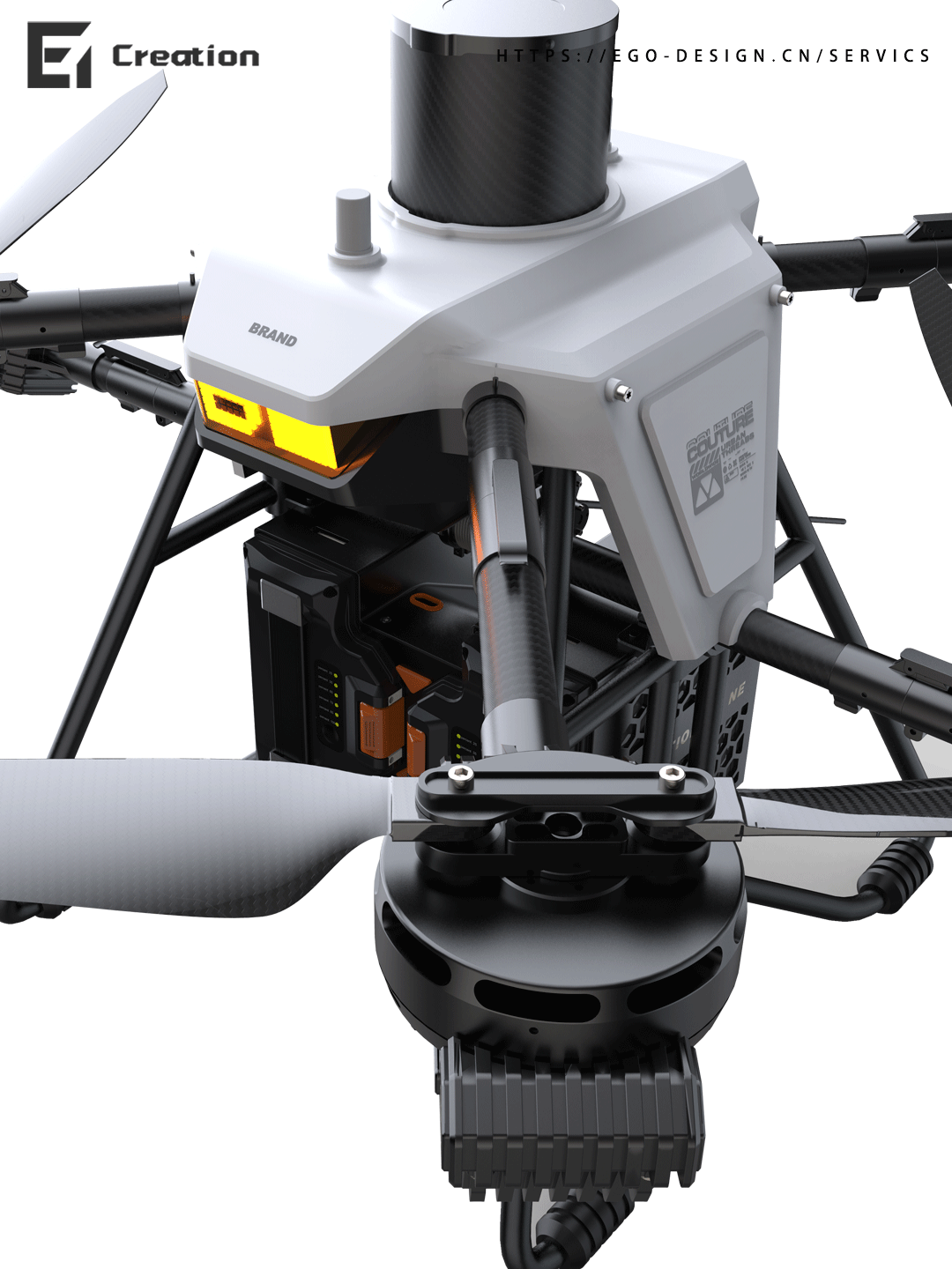 industrial design，UAV，Future of science and technology，Shenzhen design company，product design，Appearance and structure design，Traction UAV，