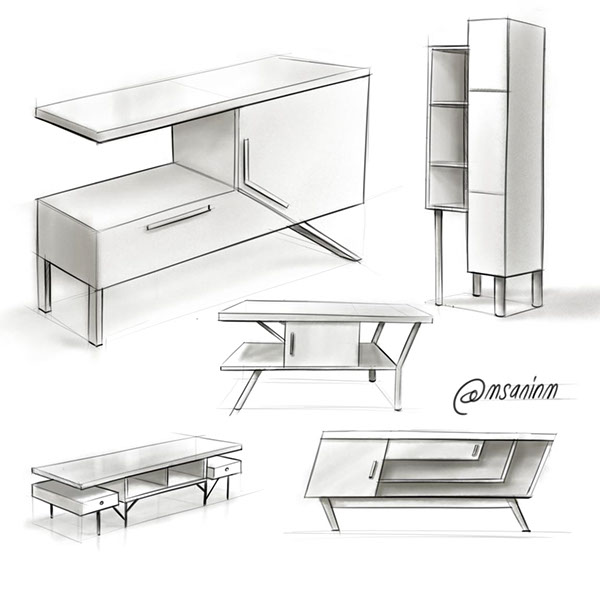 industrial design，Hand drawn，Product modeling，