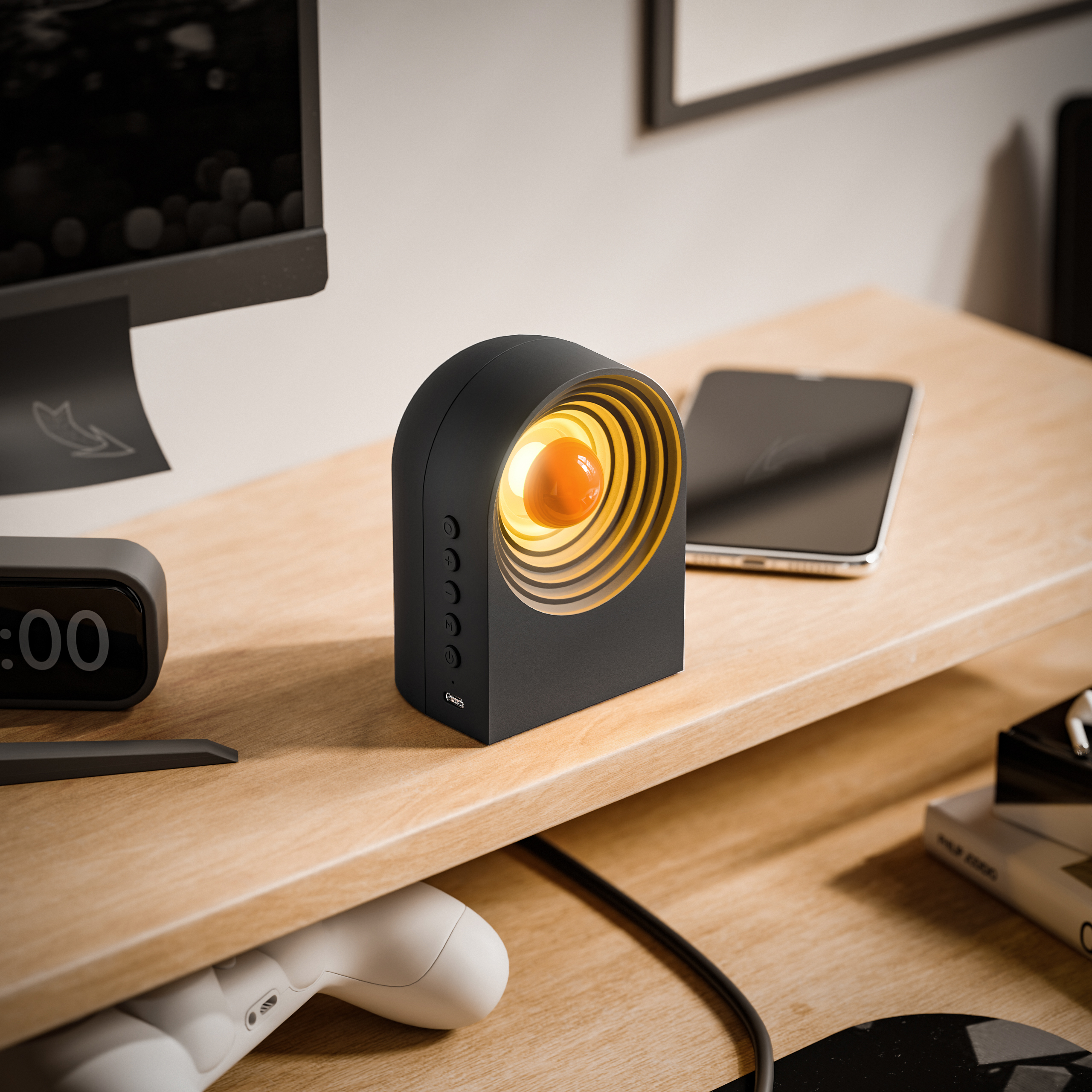 White noise，sound，Bluetooth audio，loudspeaker box，Night light，Sleep companionship，music，Breathing lamp，