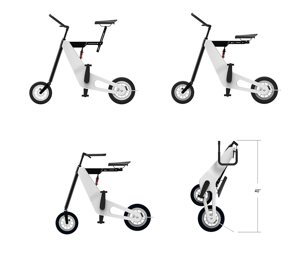 vehicle，white，Aluminium，fold，