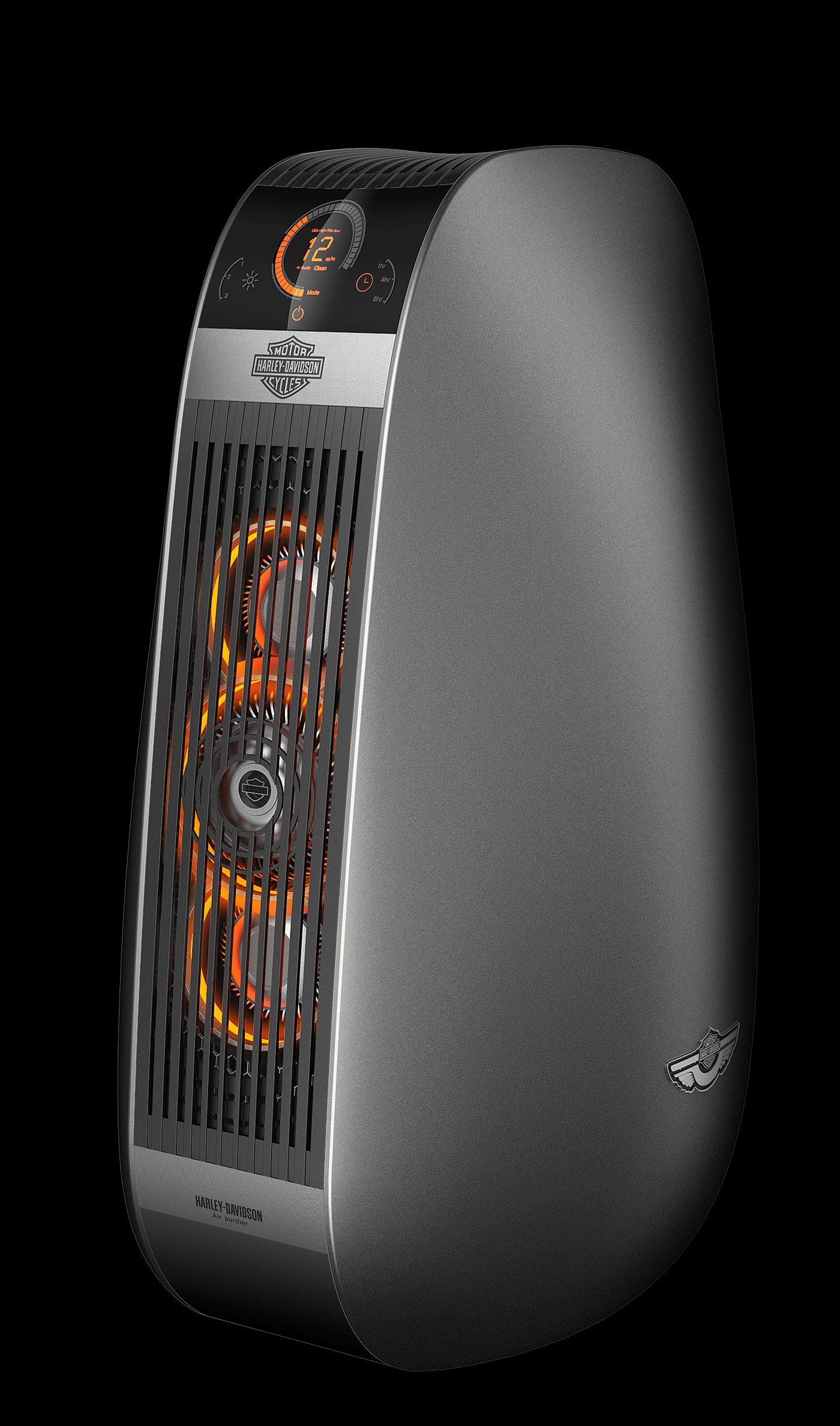 Harley-Davidsn，air cleaner，black，