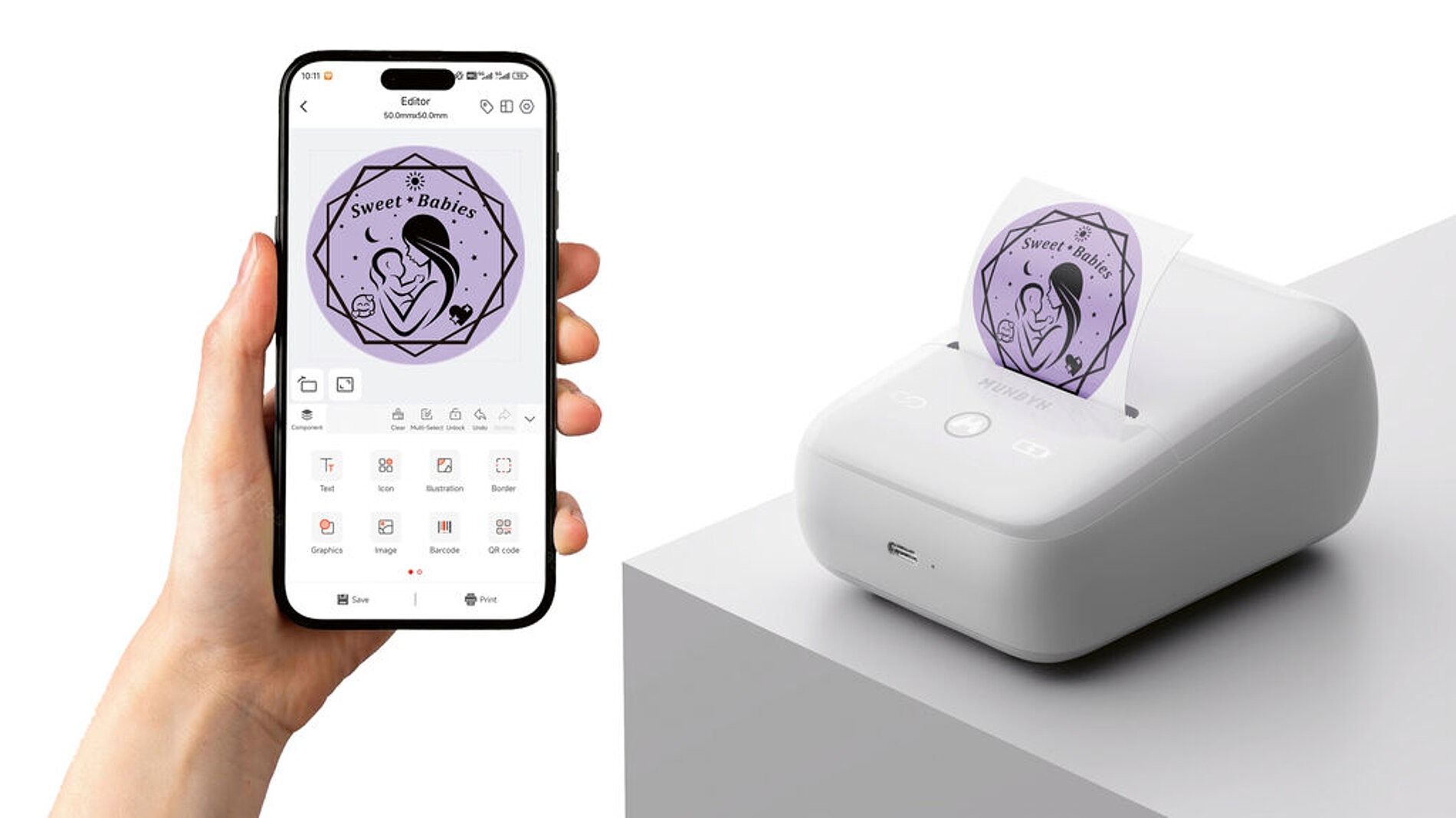 2025 Red Dot Product Design Award，Office Design and Equipment，Label printer，