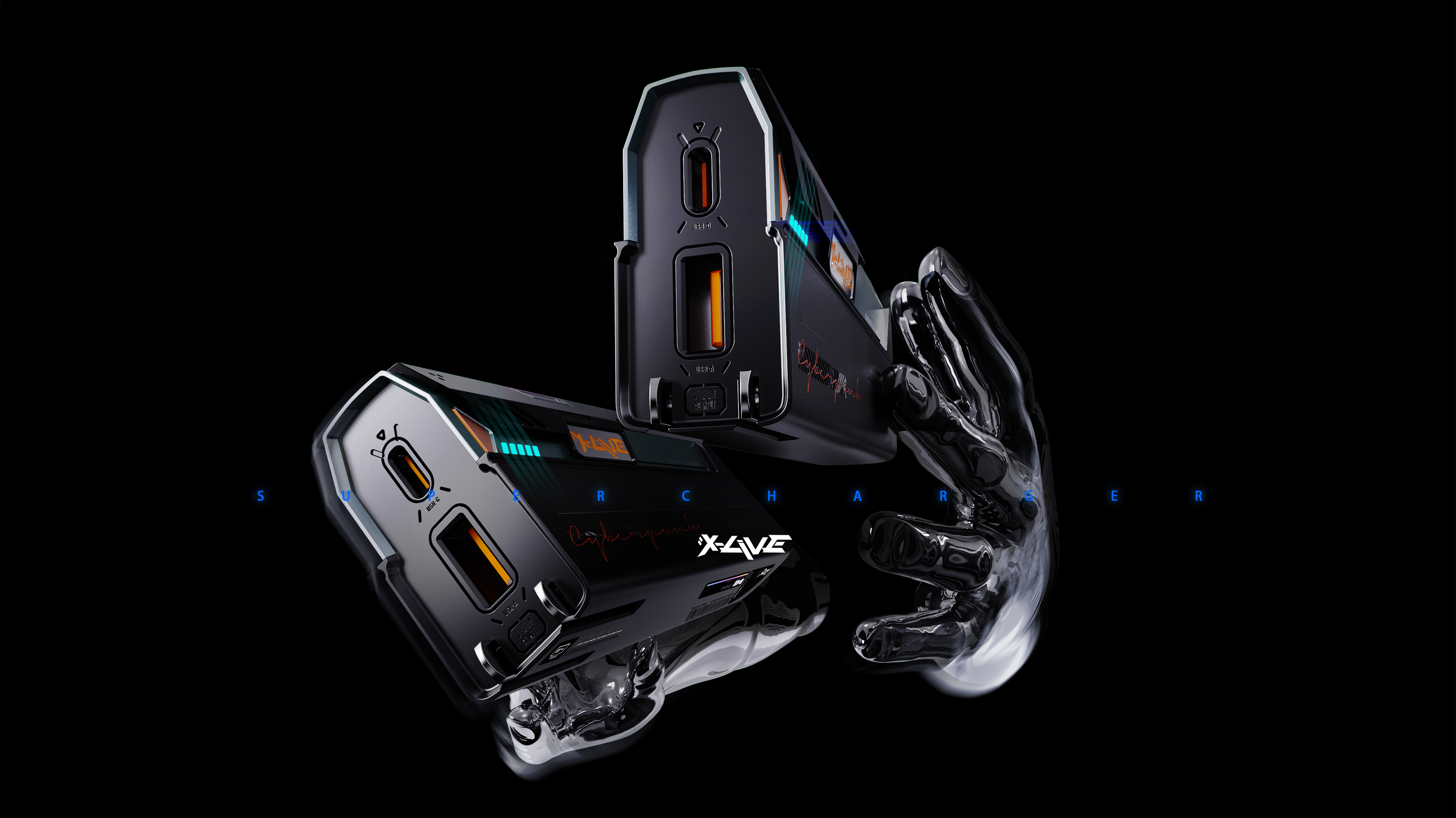 portable battery，science and technology，science fiction，game，Mecha，Cool tide，