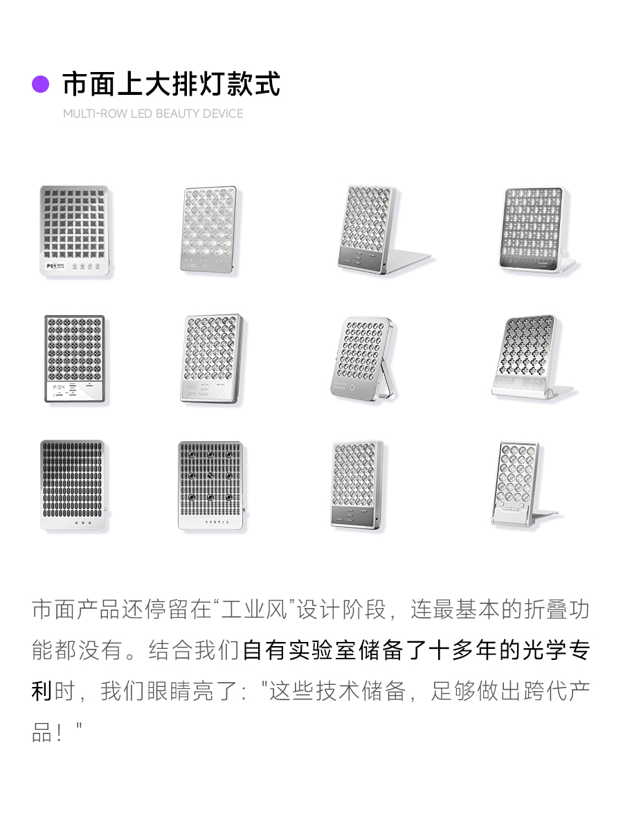 Large row of lights，Beauty black technology，Design sharing，Whole case design，