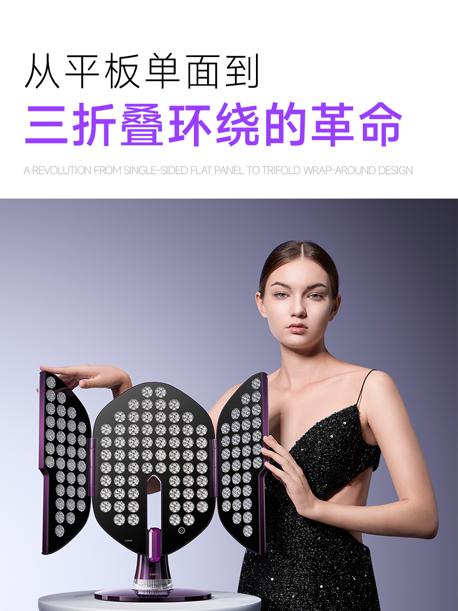 Large row of lights，Beauty black technology，Design sharing，Whole case design，