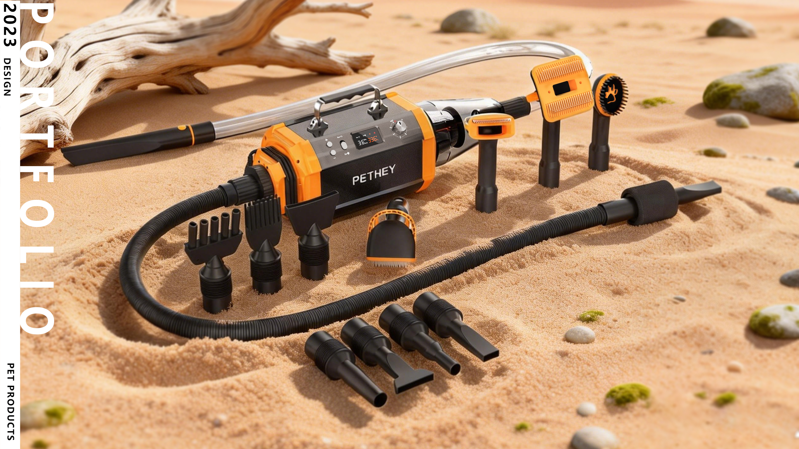 Pet bath，Pet hair combing，all-in-one blowing and suction machine，