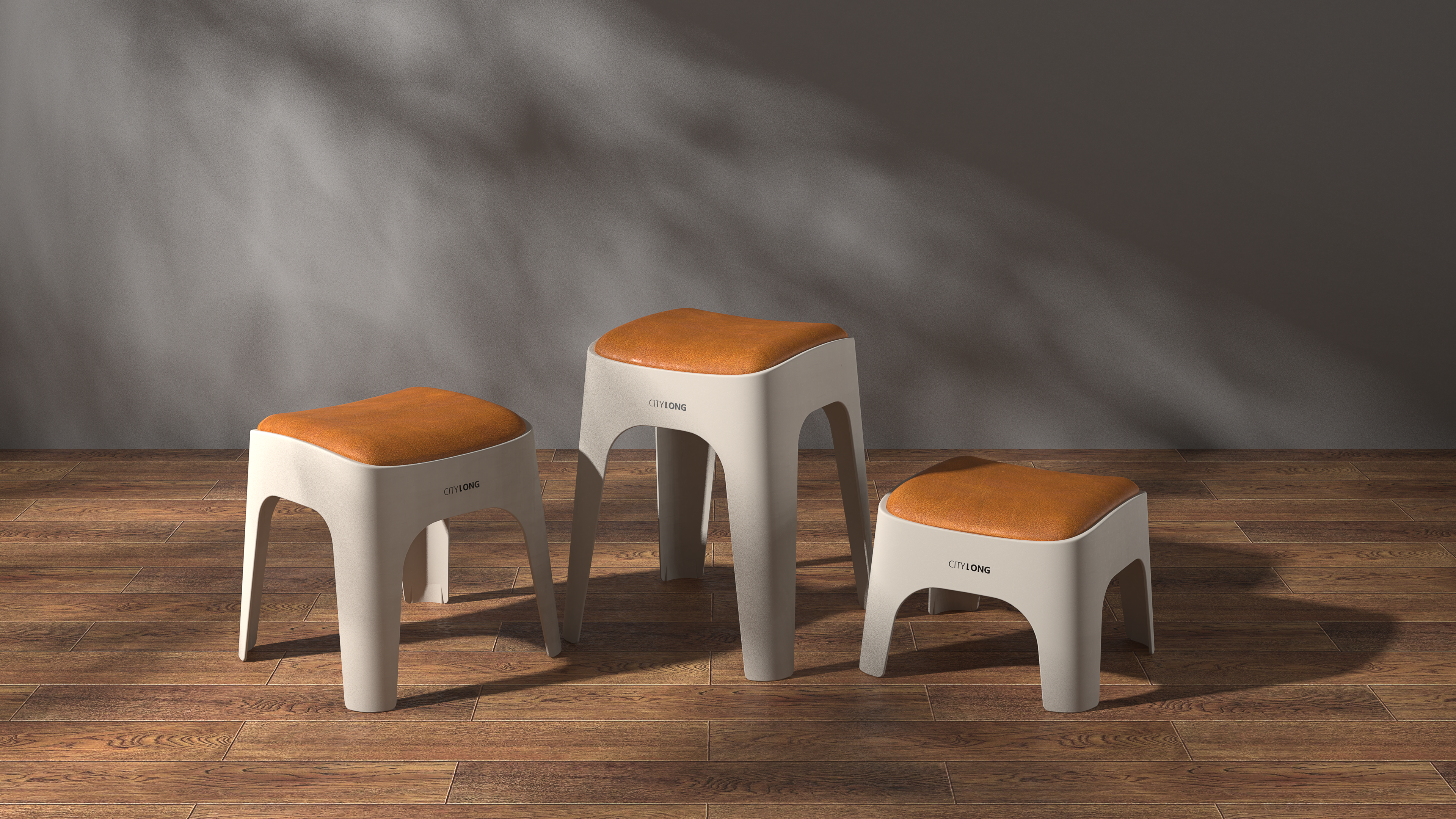 Plastic stool，Folding stool，Household minimalist stool，