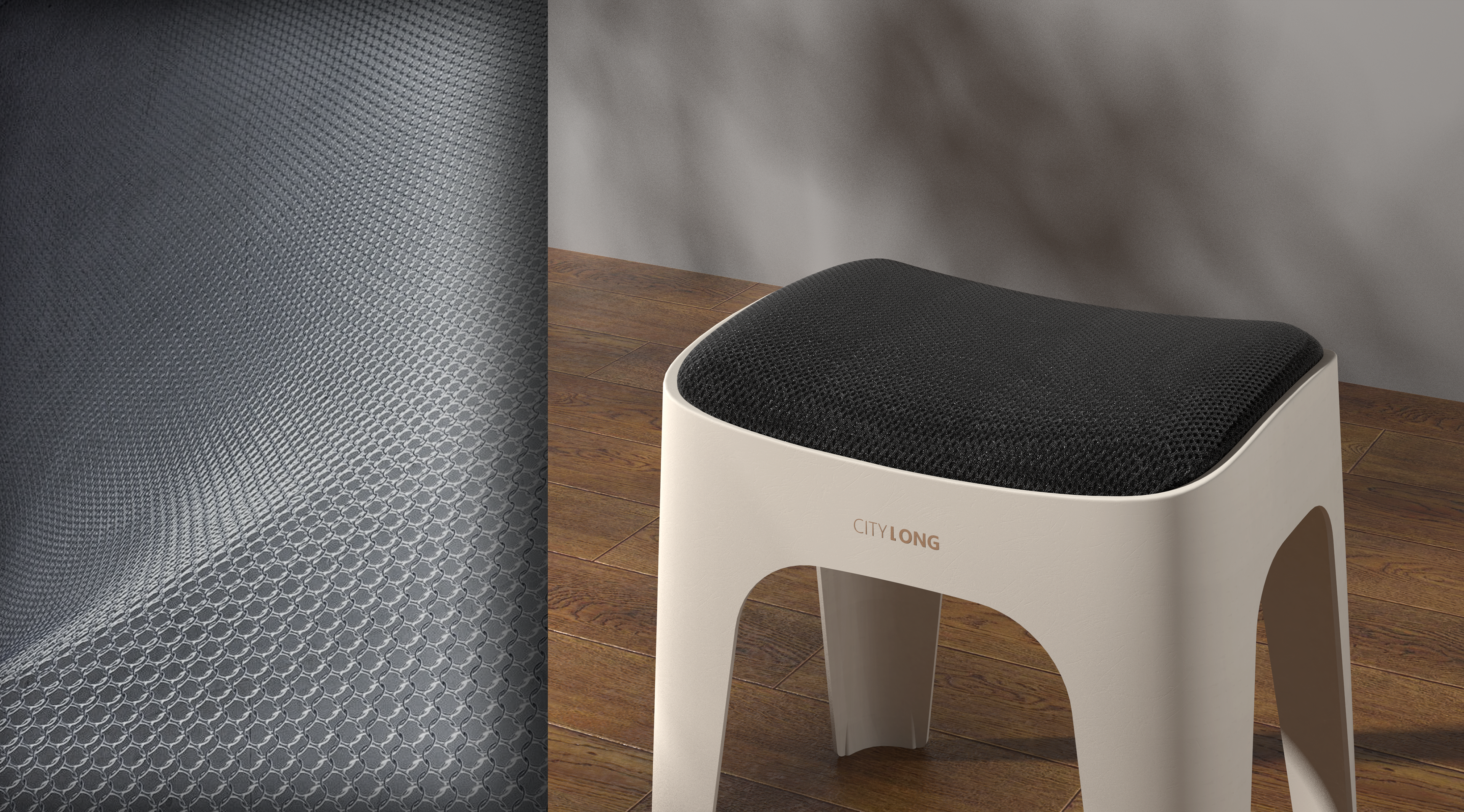 Plastic stool，Folding stool，Household minimalist stool，