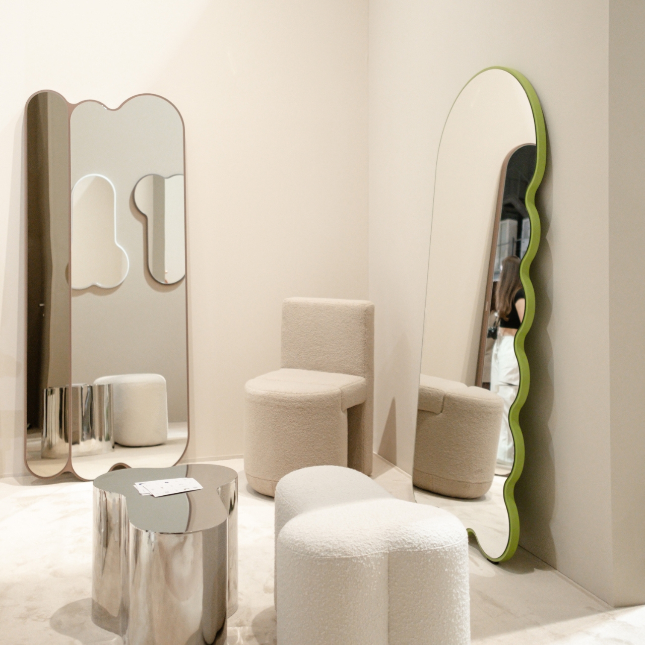 flow curve，wave mirror，Timeless，Reflection Art，mirror，