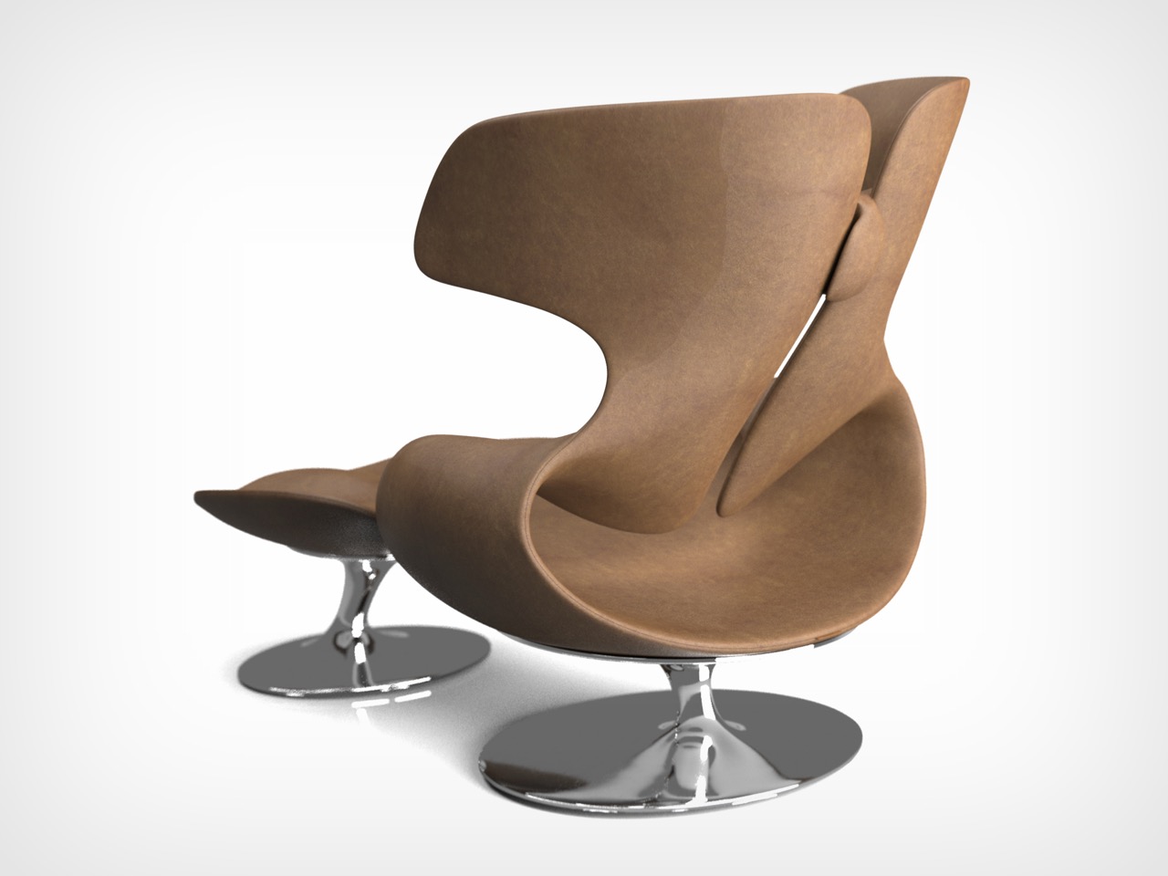 Aeriform Armchair，wing mechanics，wing bone frame，Armchair，Lightweight，