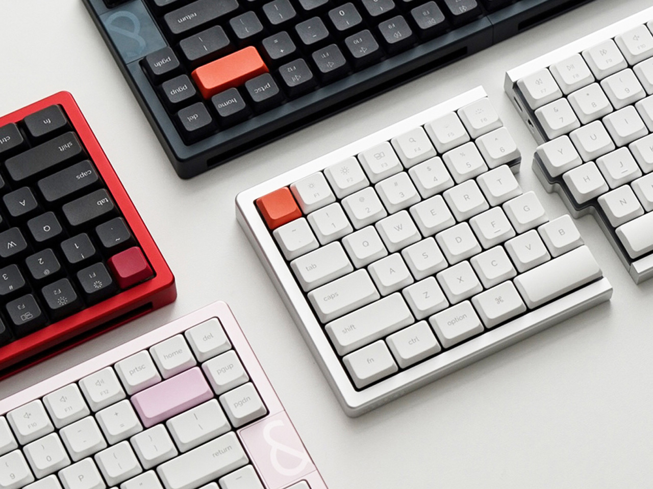 NocFree，Wireless Split Keyboard，Ergonomics，Desktop Art，magnetic attraction connection，