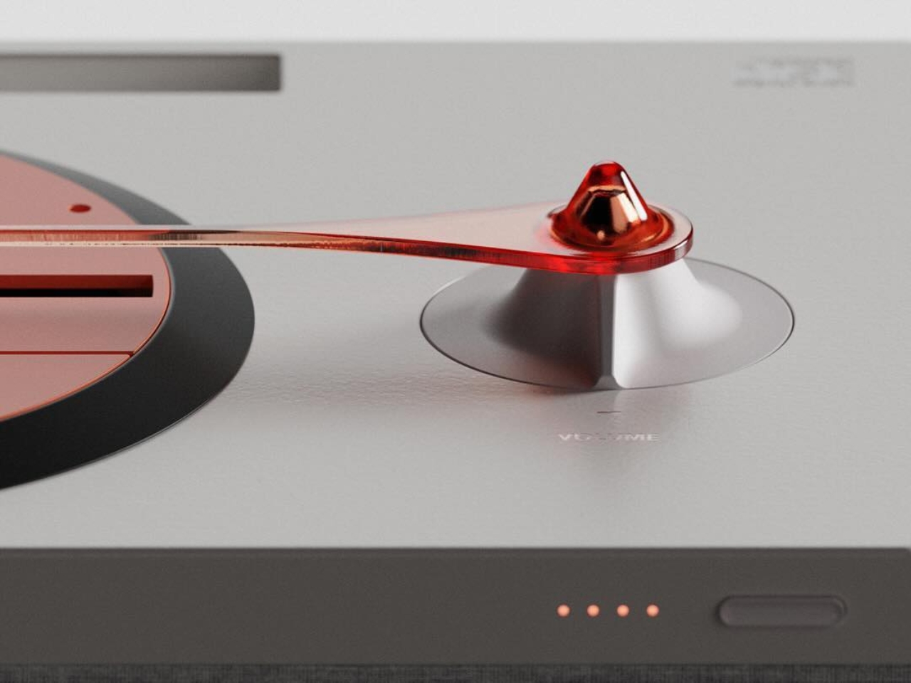 CD Player，Black glue ritual feeling，Flip cover design，pretentious，Minimalist Metal，