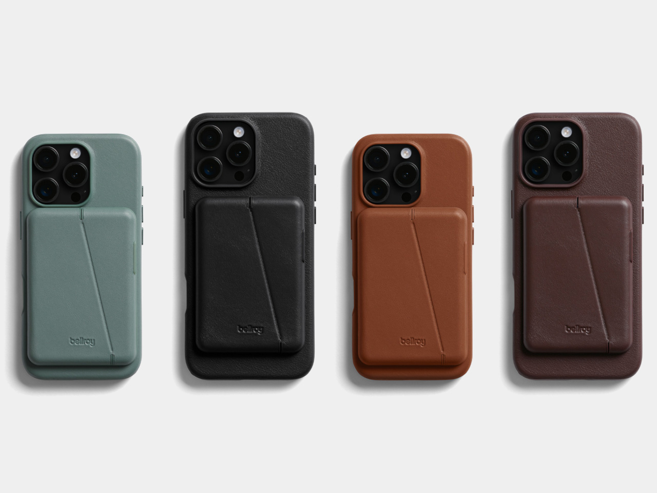 Vegetable tanned leather，Integrated card slot，Bellroy Mod，Magnetic suction clip housing，