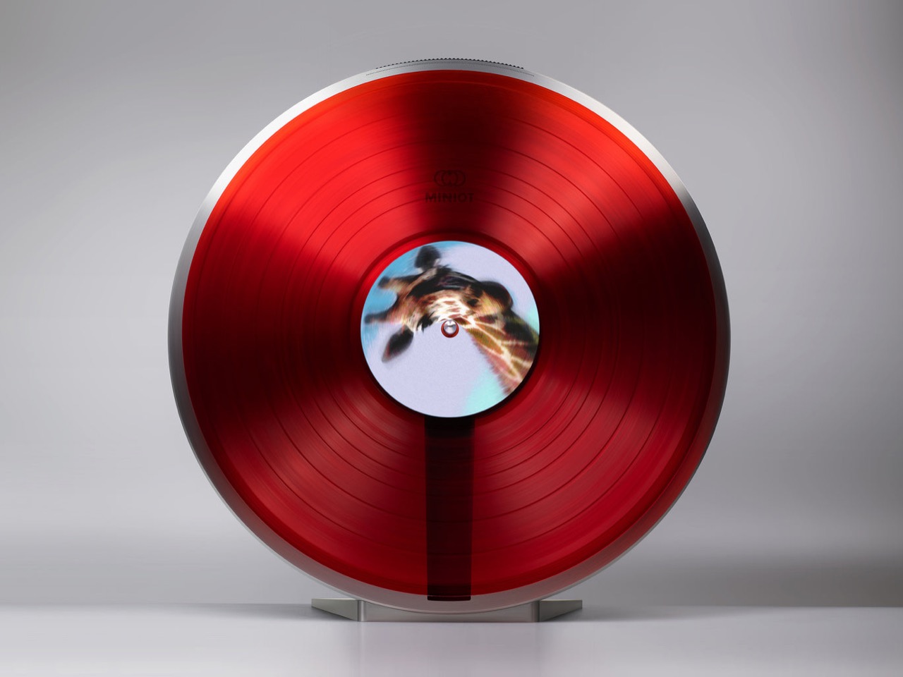 Miniot 3452，Optical Drive Suspension Black，Concept record player，lamp post turntable，