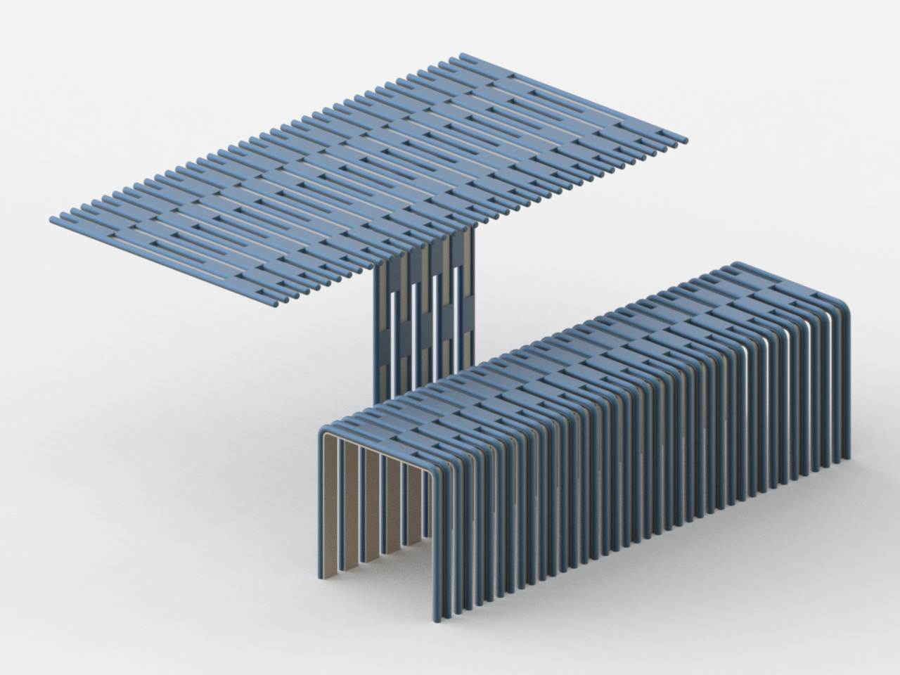 T'able，furniture，conceptual design，Public tables and chairs，