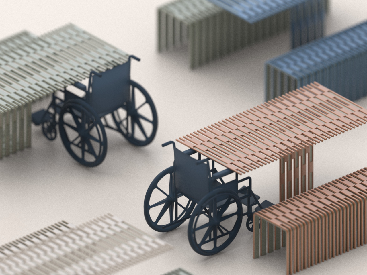 T'able，furniture，conceptual design，Public tables and chairs，