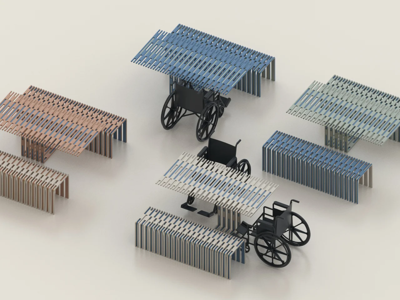 T'able，furniture，conceptual design，Public tables and chairs，