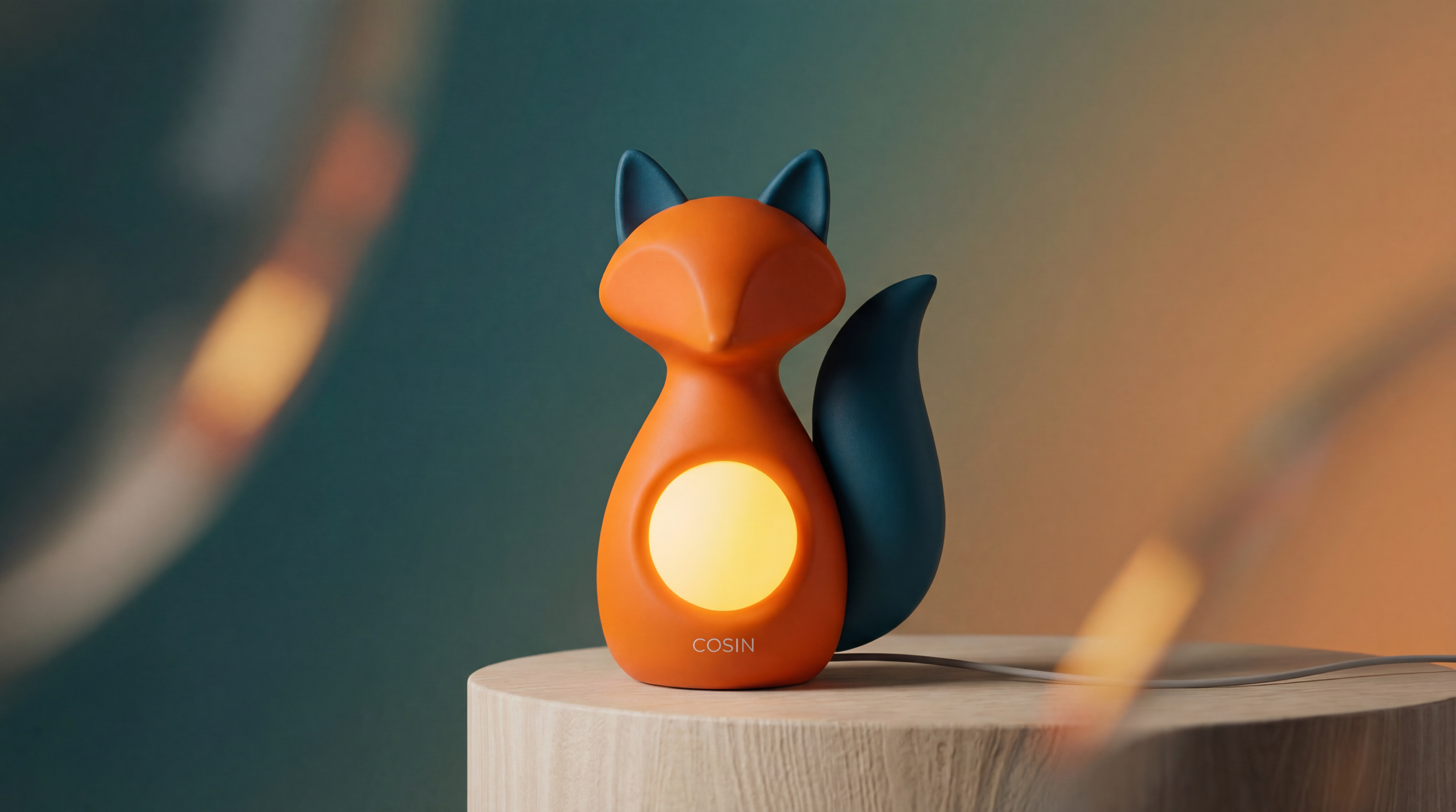 lamps and lanterns，Bedside lamp，Appearance design，product design，Lamp design，fox，