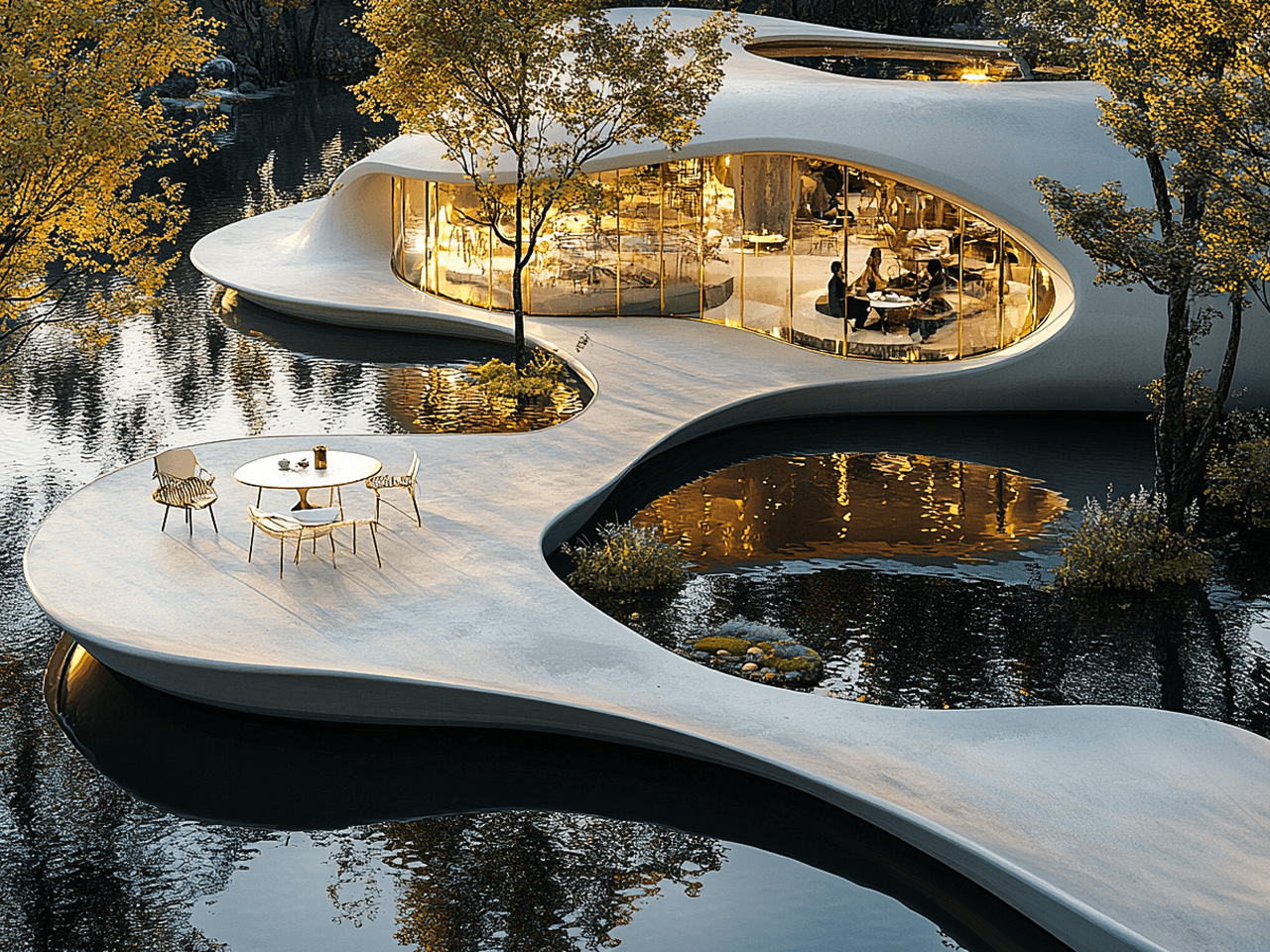 Aban，Architecture，environmental design，Coffee Gallery，