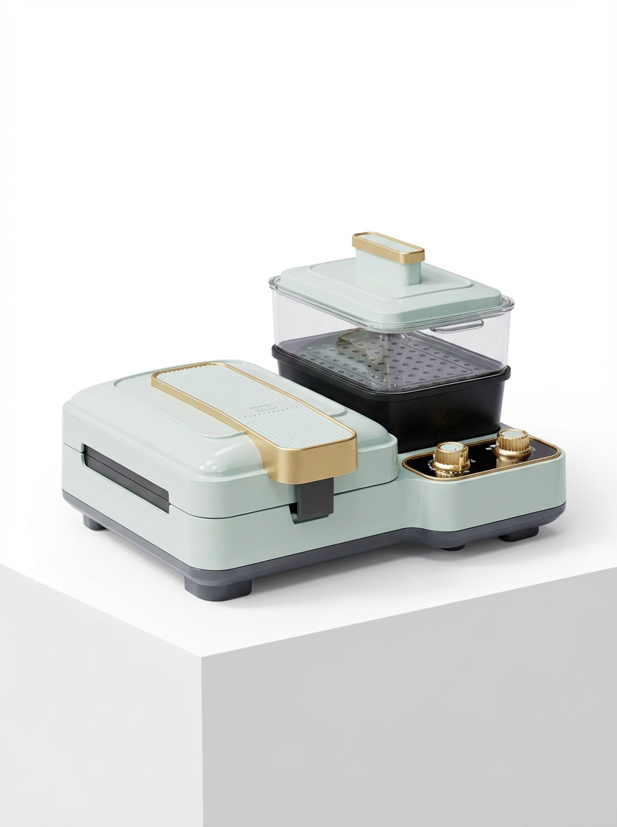 household electrical appliances，Yuyao，Cixi，Breakfast machine，Sandwich machine，Electric cake stall，product design，Retro，